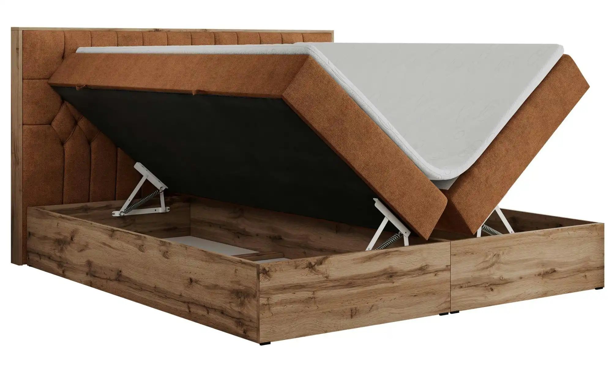 Thumbnail - Boxbett mit Bettkasten Amore ¦ orange ¦ Maße (cm): B: 188 H: 115 Betten > Komfortbetten - Höffner