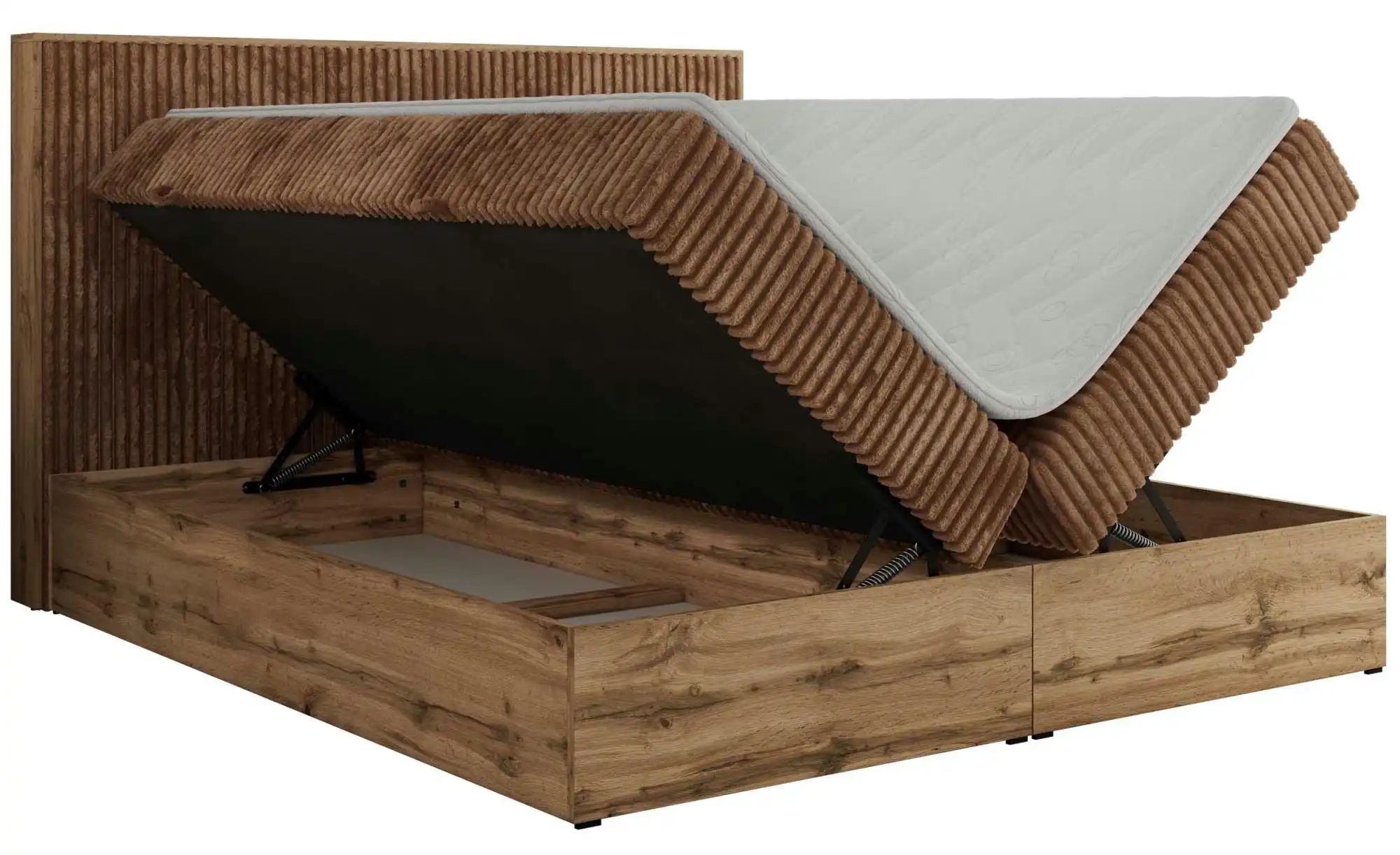 Thumbnail - Boxbett mit Bettkasten Wood Classic ¦ orange ¦ Maße (cm): B: 204 H: 120 Betten > Komfortbetten - Höffner