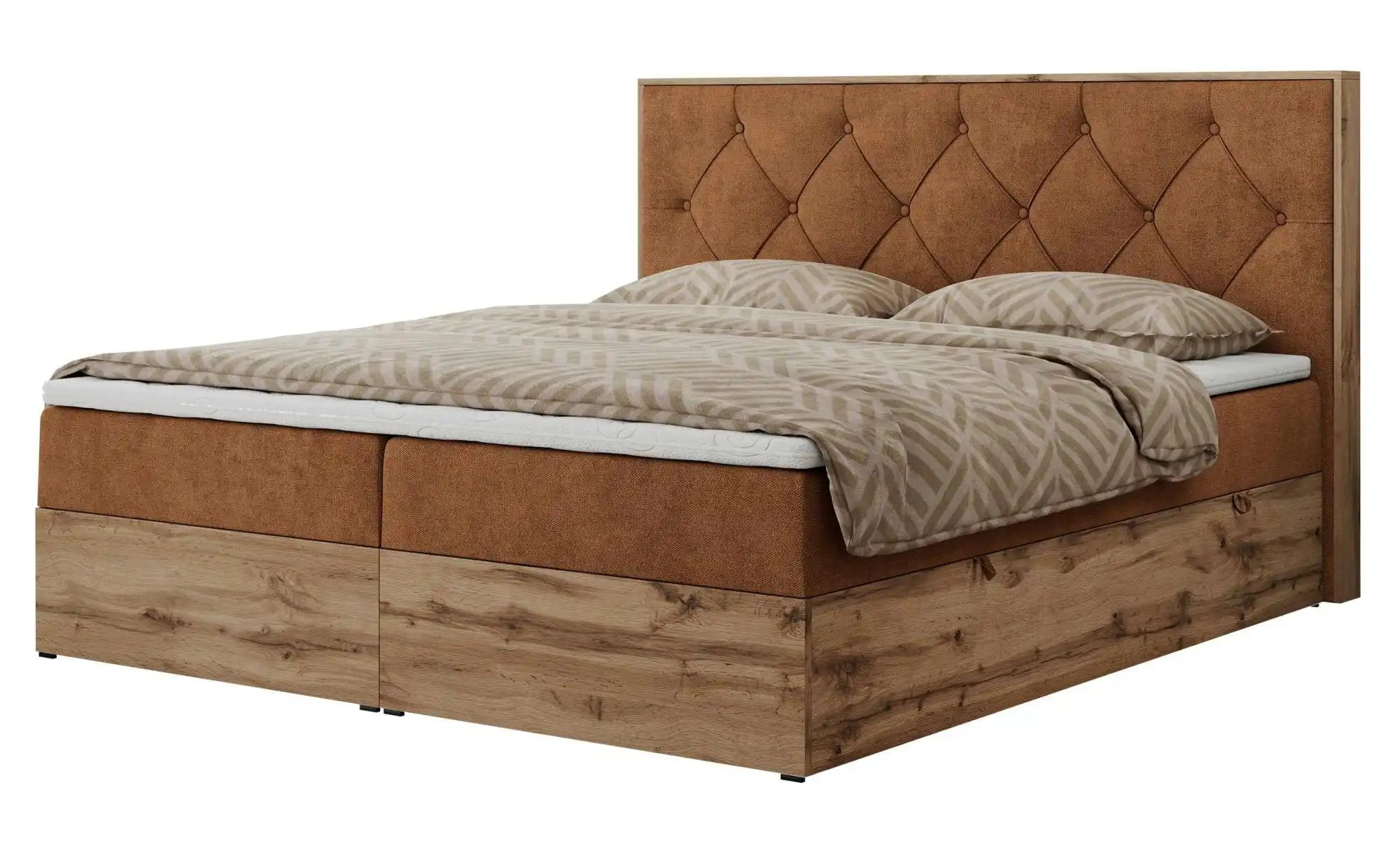 Boxbett mit Bettkasten Veneto ¦ orange ¦ Maße (cm): B: 188 H: 115 Betten > günstig online kaufen