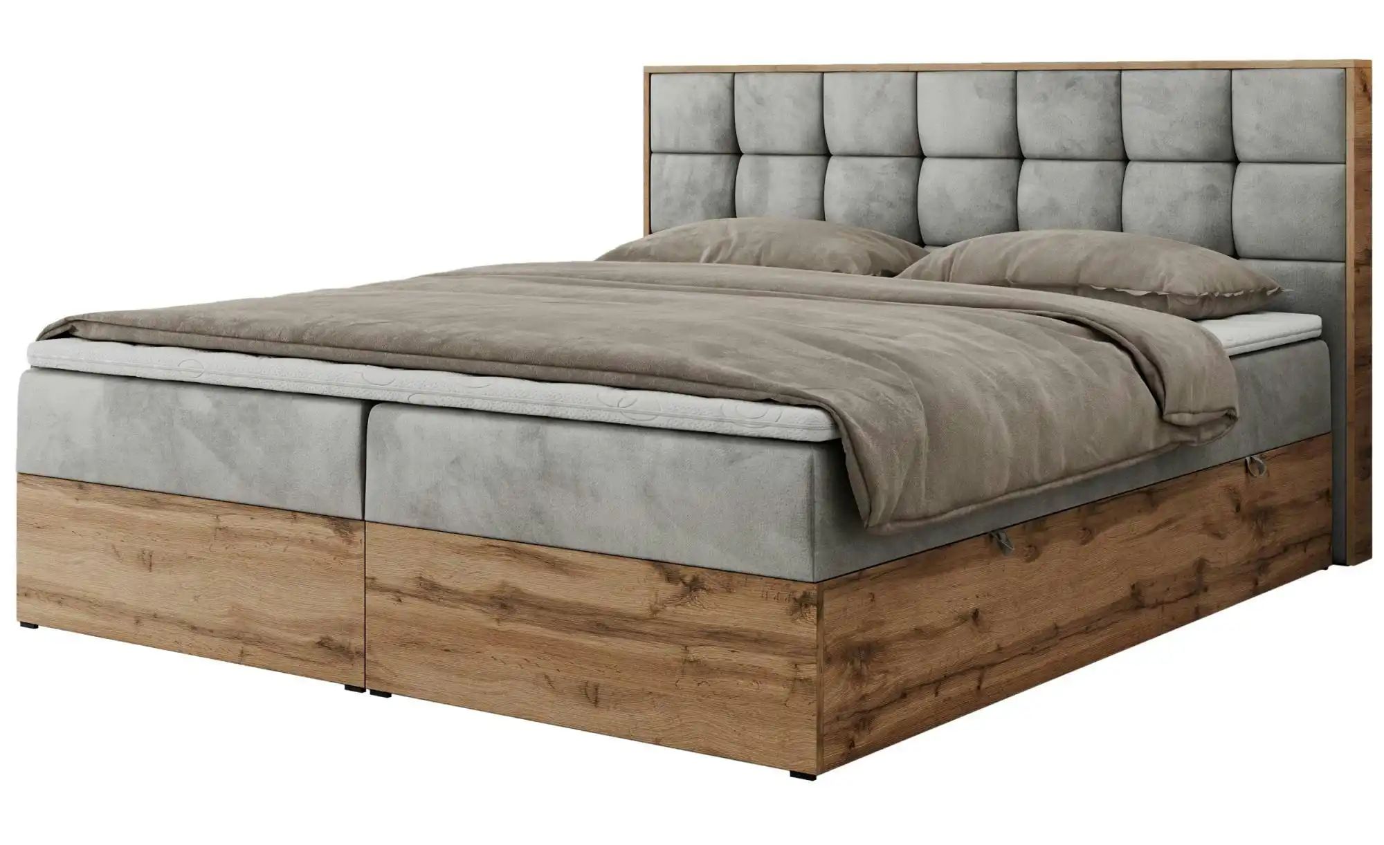 Boxbett mit Bettkasten Albero 1 ¦ grau ¦ Maße (cm): B: 148 H: 104 Betten > günstig online kaufen