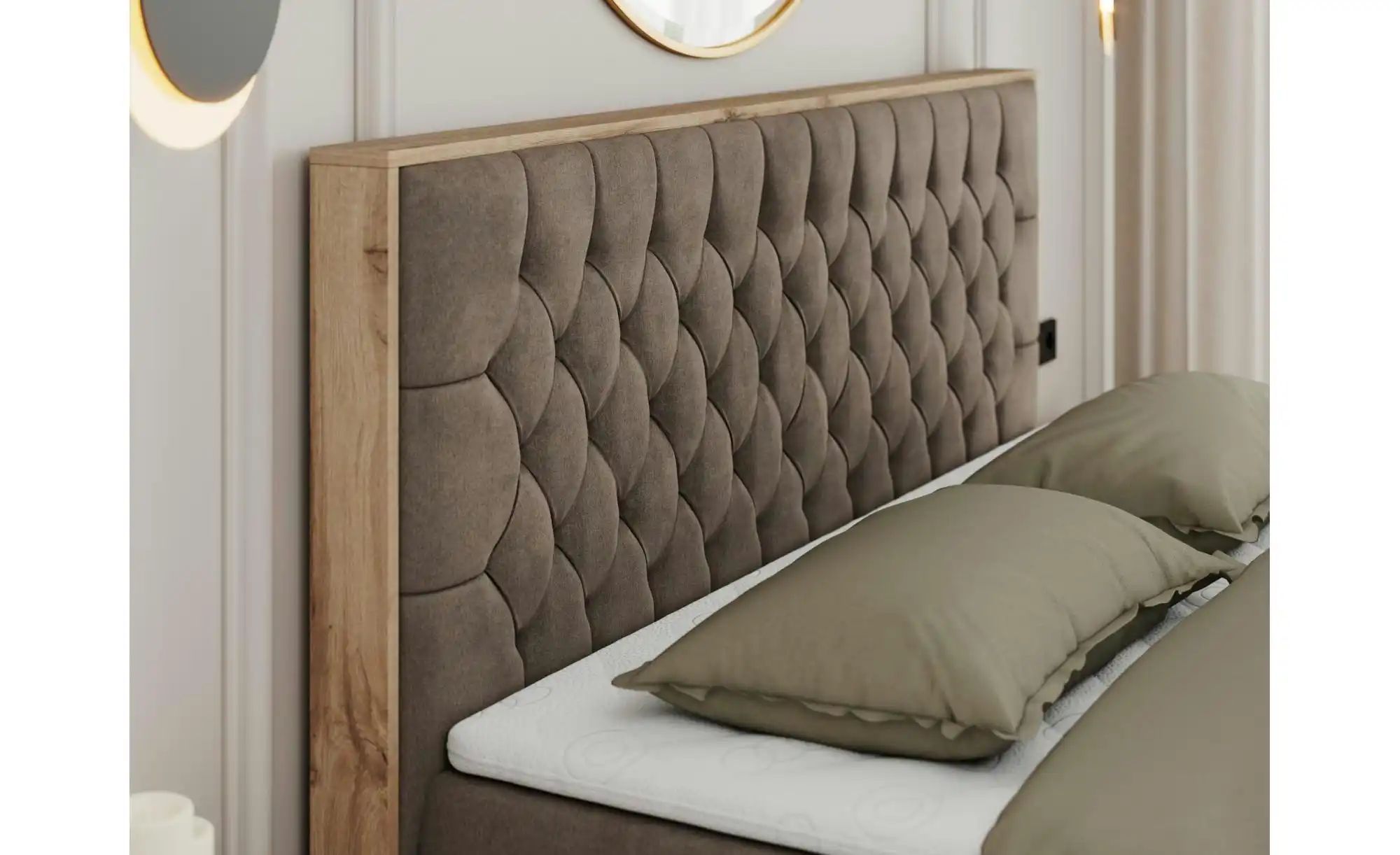 Thumbnail - Boxbett mit Bettkasten Amore ¦ braun ¦ Maße (cm): B: 208 H: 115 Betten > Komfortbetten - Höffner