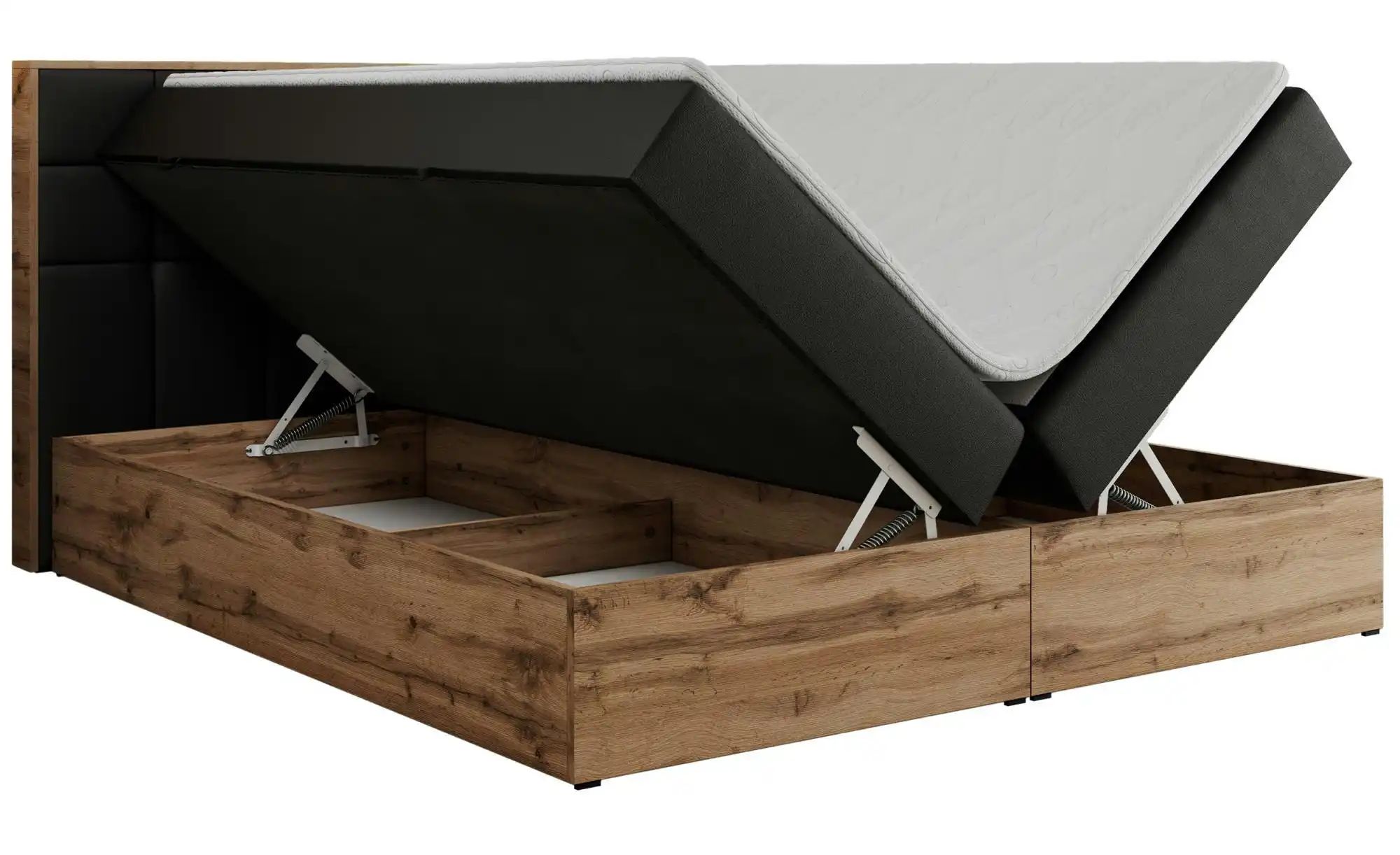 Boxbett mit Bettkasten Albero 1 ¦ schwarz ¦ Maße (cm): B: 168 H: 104 Betten günstig online kaufen
