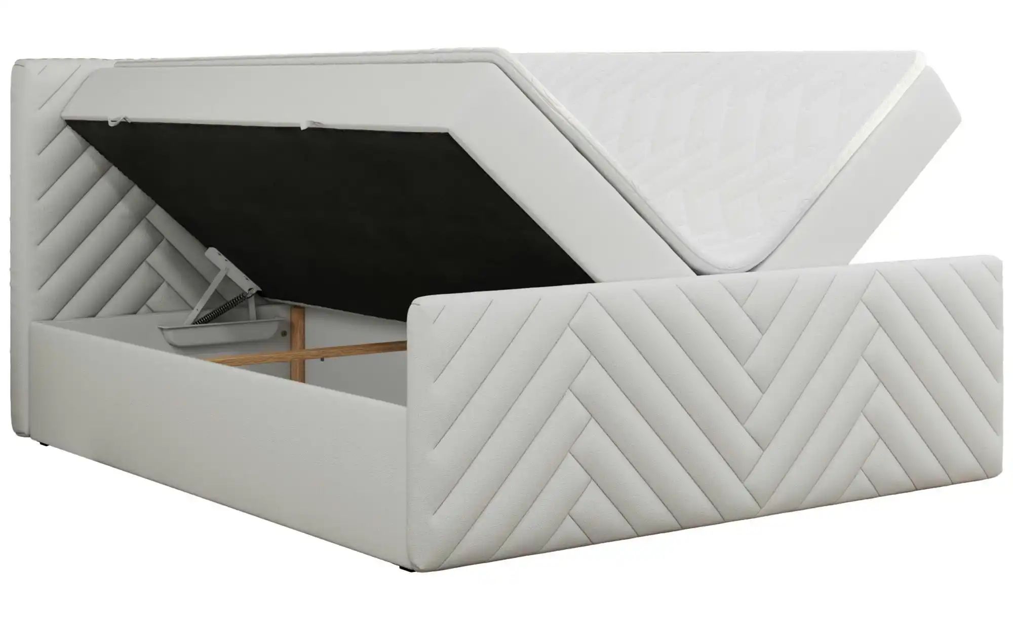 Boxbett mit Bettkasten Paris Duo ¦ weiß ¦ Maße (cm): H: 110 Betten > Komfor günstig online kaufen