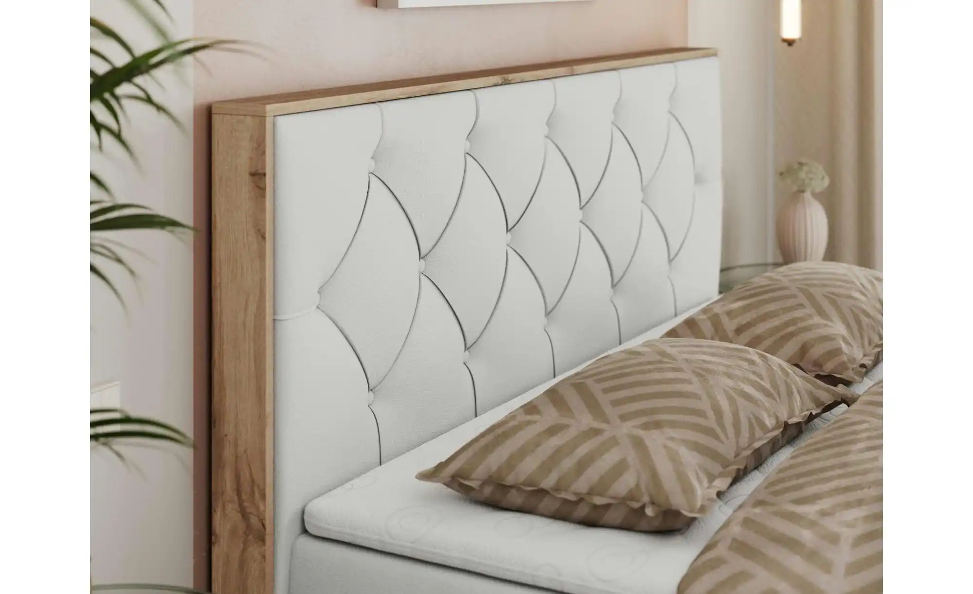 Thumbnail - Boxbett mit Bettkasten Veneto ¦ weiß ¦ Maße (cm): B: 148 H: 115 Betten > Komfortbetten - Höffner