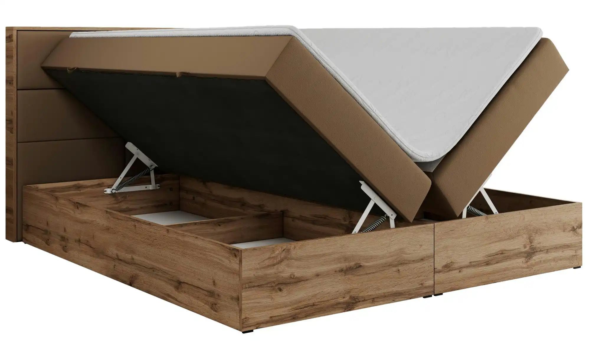 Boxbett mit Bettkasten Albero 2 ¦ braun ¦ Maße (cm): B: 128 H: 104 Betten > günstig online kaufen