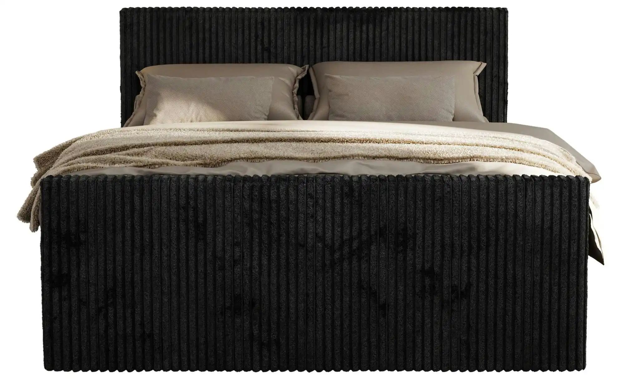 Boxbett mit Bettkasten Tiliano Duo ¦ schwarz ¦ Maße (cm): B: 204 H: 119 Bet günstig online kaufen