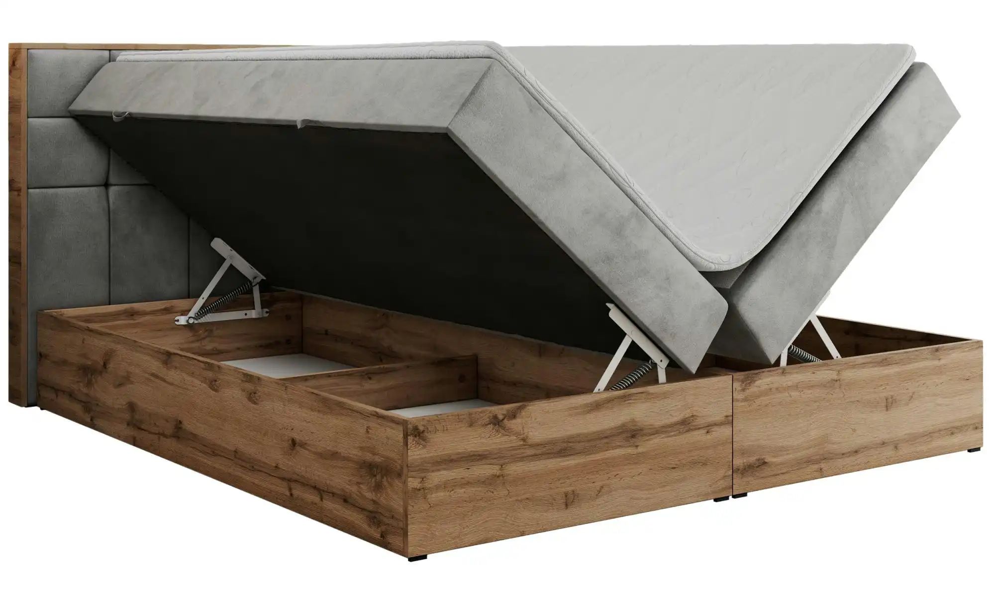 Boxbett mit Bettkasten Albero 1 ¦ grau ¦ Maße (cm): B: 128 H: 104 Betten > günstig online kaufen
