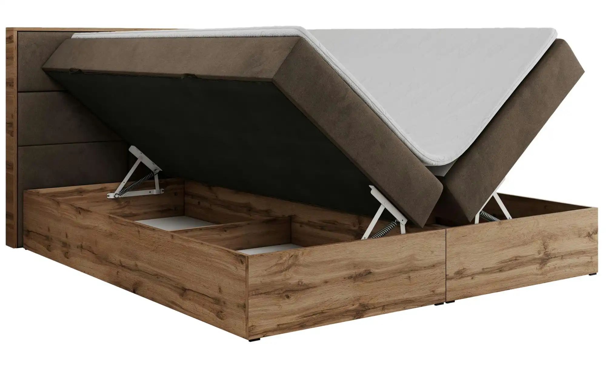 Boxbett mit Bettkasten Albero 2 ¦ braun ¦ Maße (cm): B: 128 H: 104 Betten > günstig online kaufen