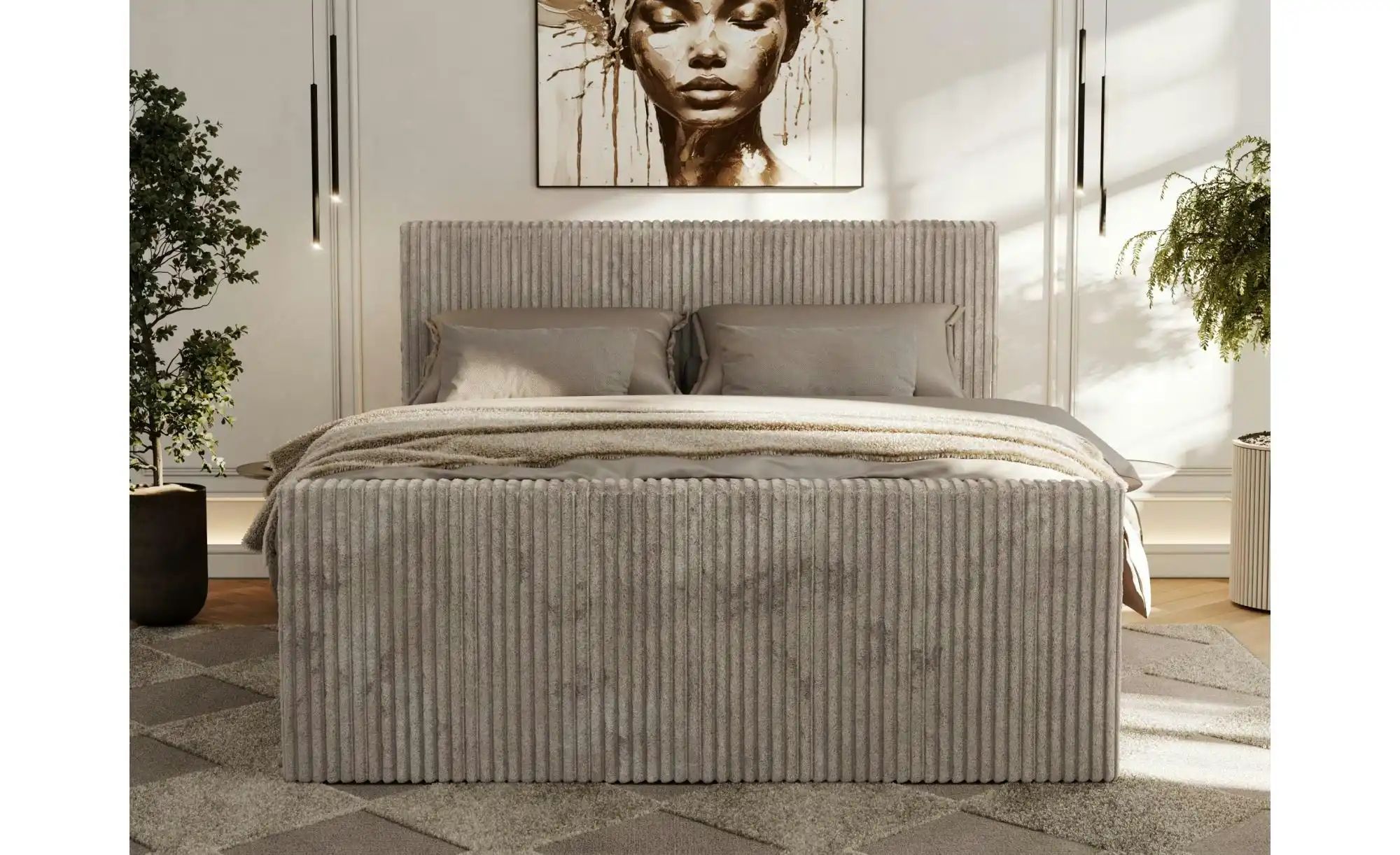 Boxbett mit Bettkasten Tiliano Duo ¦ braun ¦ Maße (cm): B: 184 H: 119 Bette günstig online kaufen