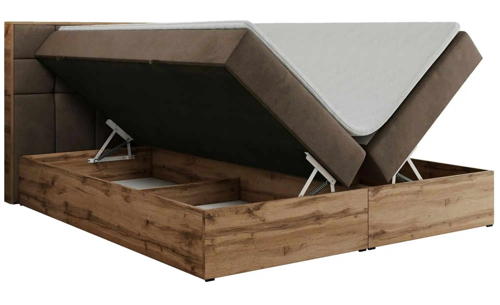 Boxbett mit Bettkasten Albero 1 ¦ braun ¦ Maße (cm): B: 208 H: 104 Betten > günstig online kaufen