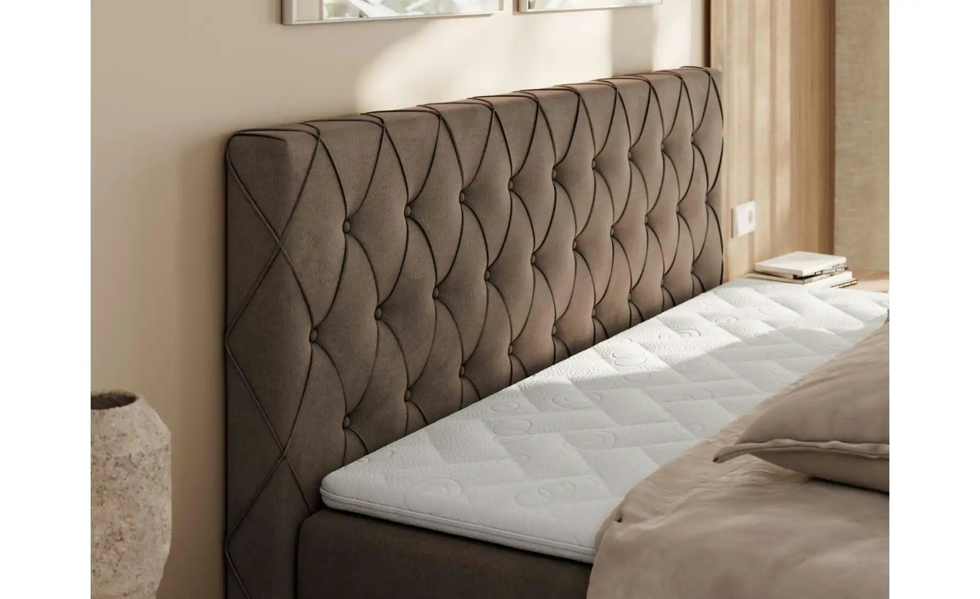 Thumbnail - Boxbett mit Bettkasten Miren Duo ¦ braun ¦ Maße (cm): B: 181 H: 110 Betten > Komfortbetten - Höffner