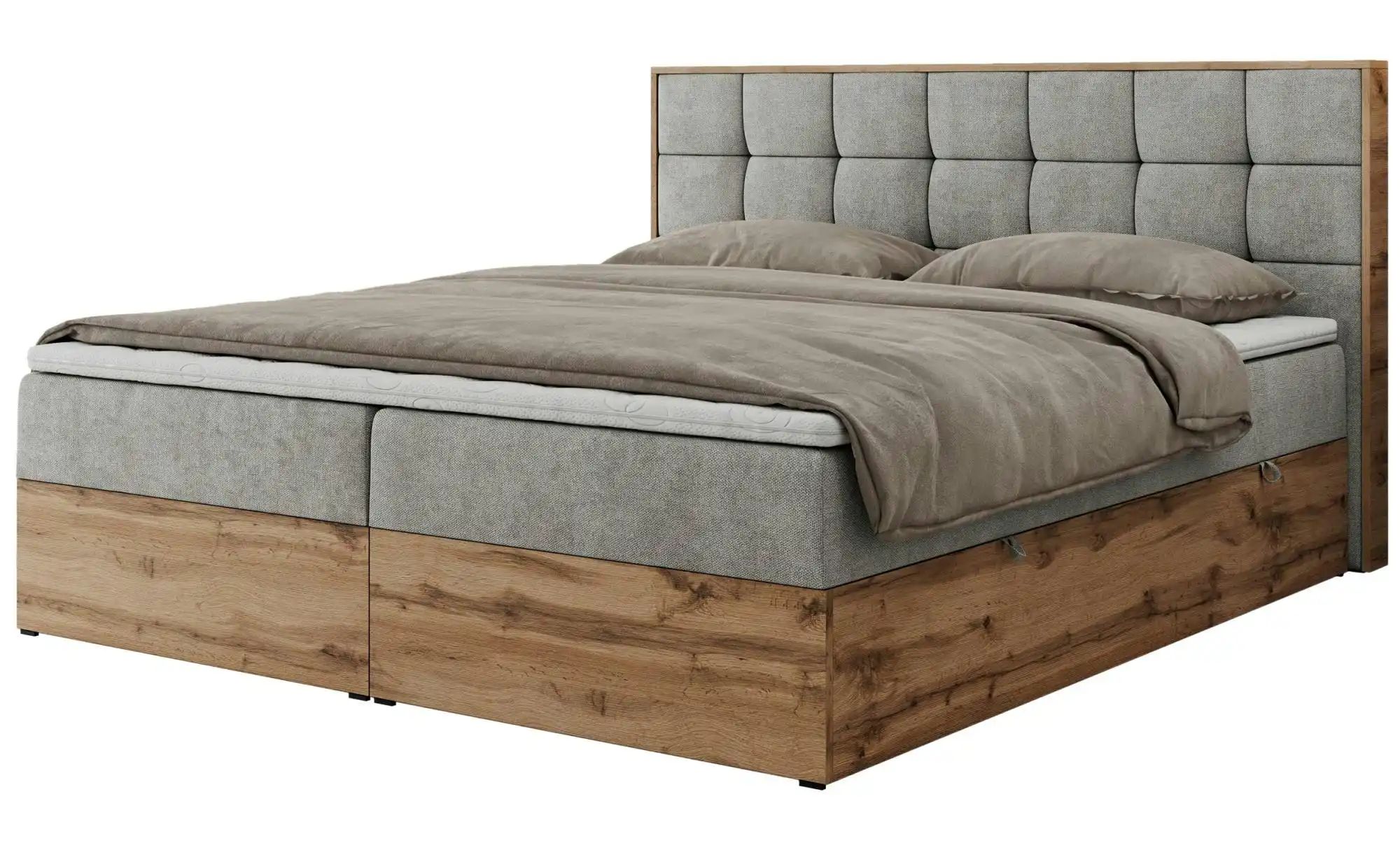 Boxbett mit Bettkasten Albero 1 ¦ grau ¦ Maße (cm): B: 128 H: 104 Betten > günstig online kaufen