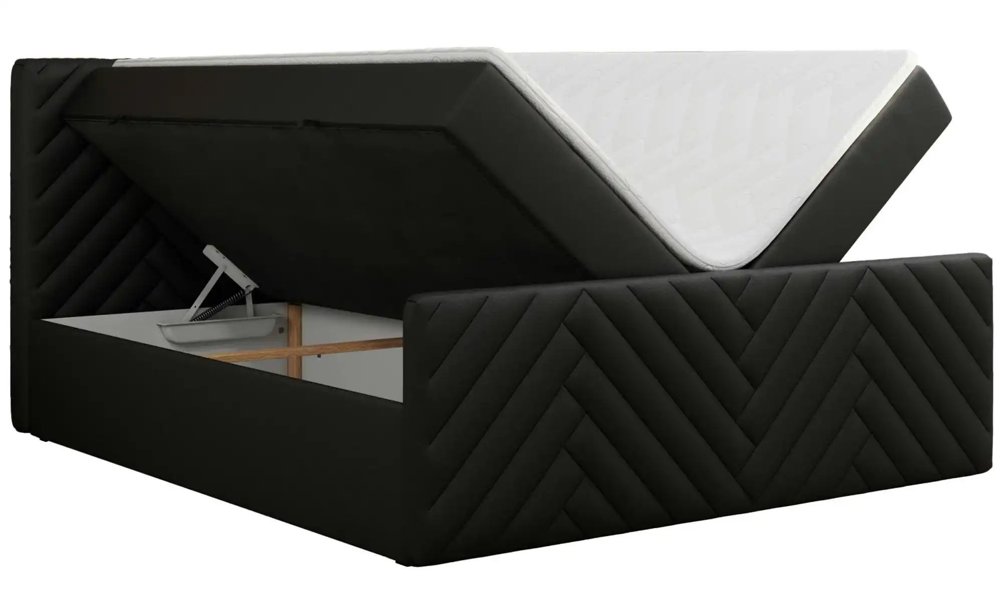 Thumbnail - Boxbett mit Bettkasten Paris Duo ¦ schwarz ¦ Maße (cm): B: 161 H: 110 Betten > Komfortbetten - Höffner