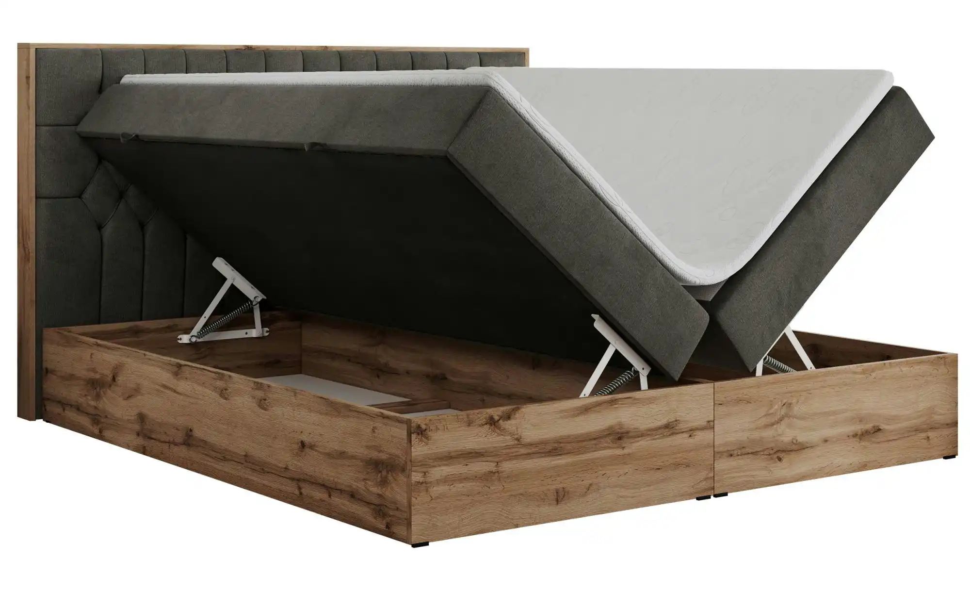 Thumbnail - Boxbett mit Bettkasten Amore ¦ grau ¦ Maße (cm): B: 168 H: 115 Betten > Komfortbetten - Höffner