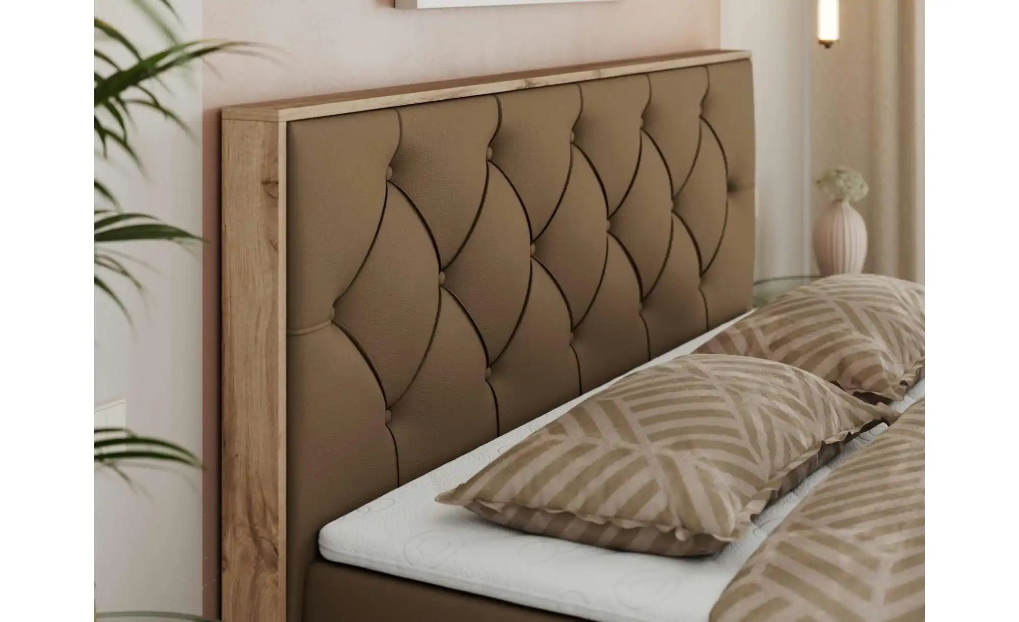 Thumbnail - Boxbett mit Bettkasten Veneto ¦ braun ¦ Maße (cm): B: 188 H: 115 Betten > Komfortbetten - Höffner