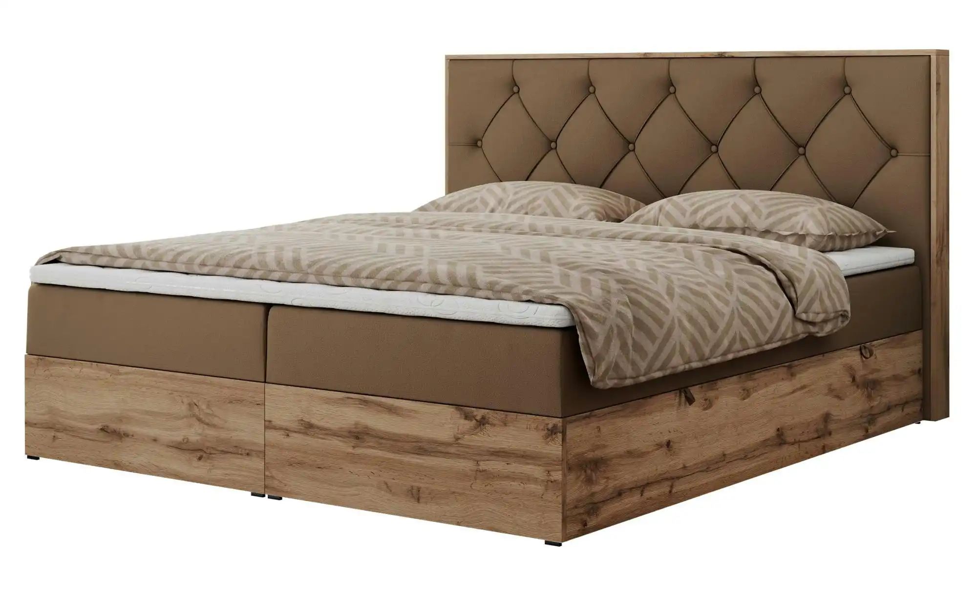 Boxbett mit Bettkasten Veneto ¦ braun ¦ Maße (cm): B: 188 H: 115 Betten > K günstig online kaufen