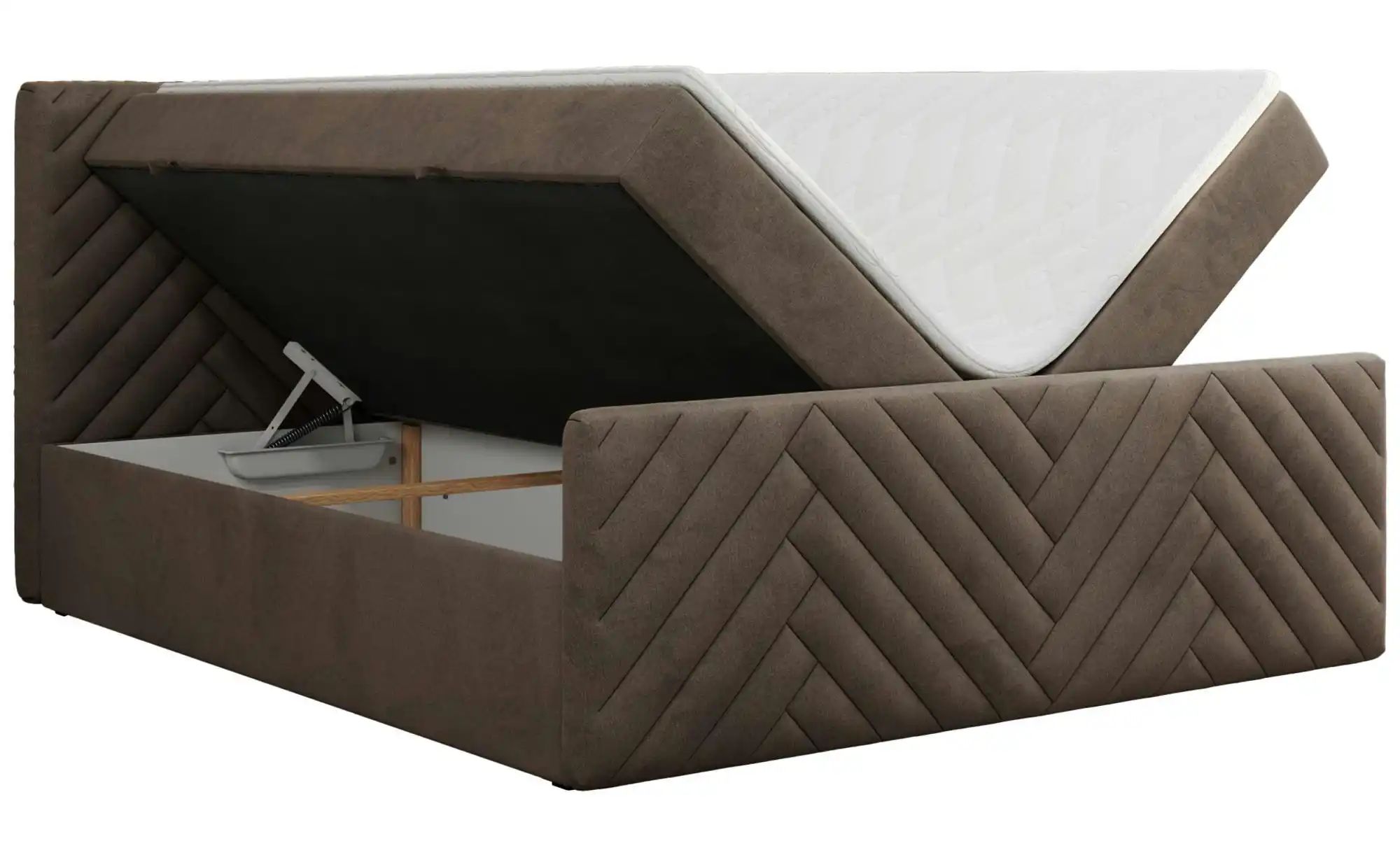 Boxbett mit Bettkasten Paris Duo ¦ braun ¦ Maße (cm): B: 141 H: 110 Betten günstig online kaufen