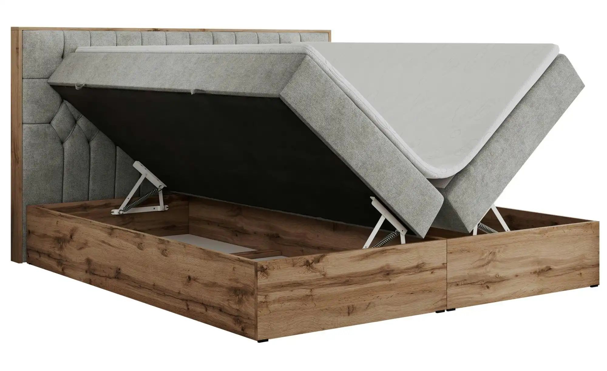 Boxbett mit Bettkasten Amore ¦ grau ¦ Maße (cm): B: 208 H: 115 Betten > Kom günstig online kaufen