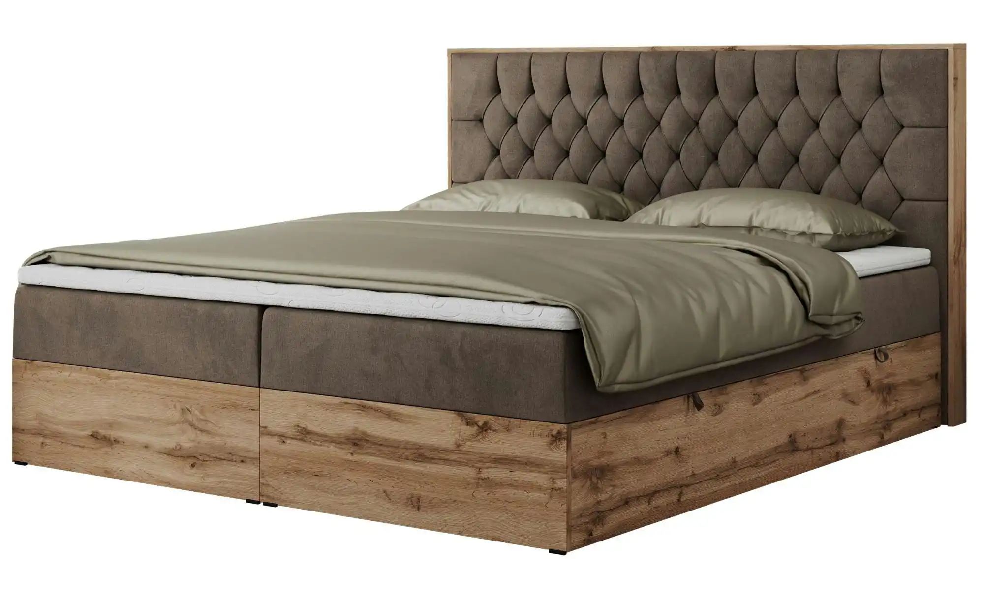 Boxbett mit Bettkasten Amore ¦ braun ¦ Maße (cm): B: 188 H: 115 Betten > Ko günstig online kaufen