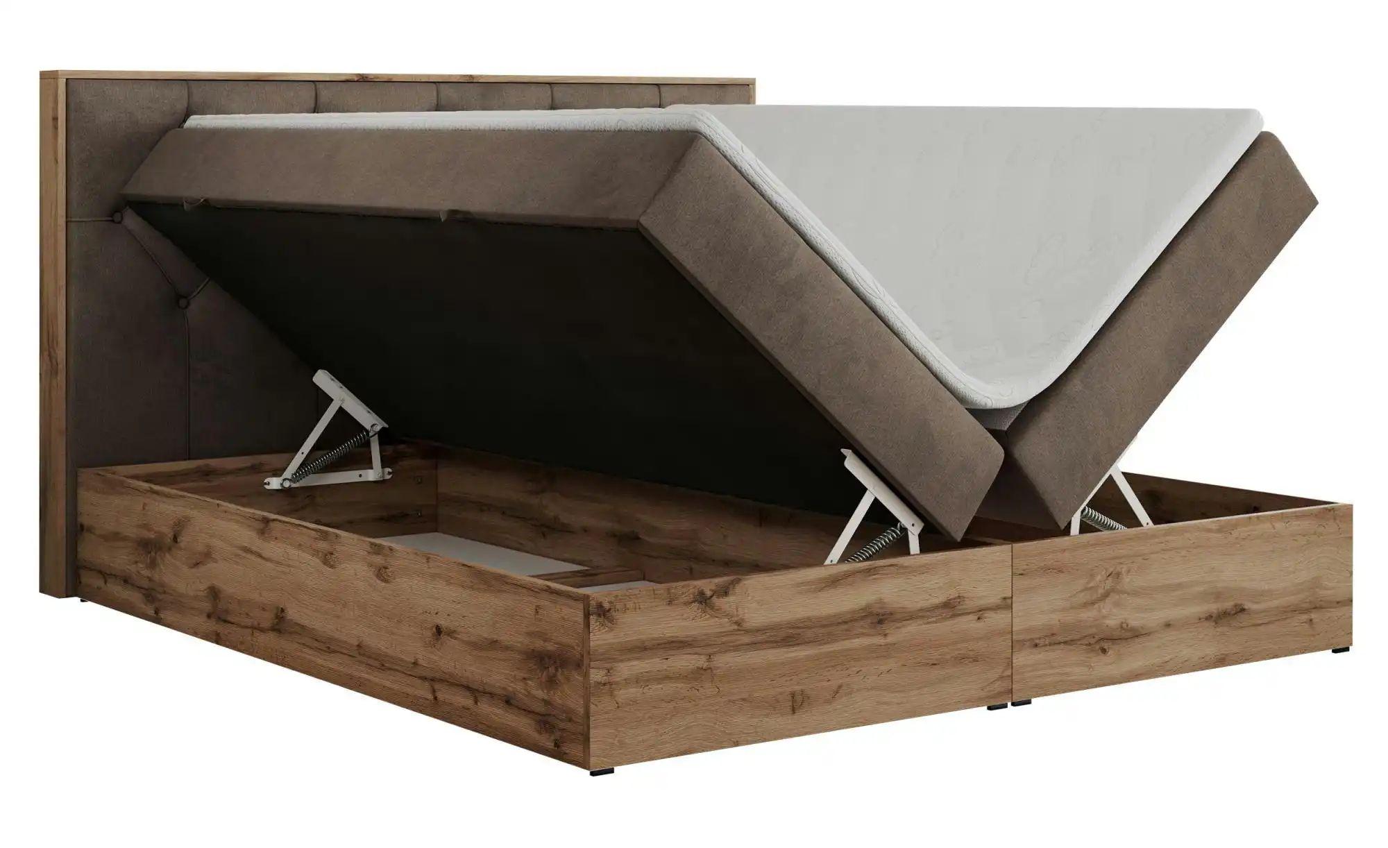 Boxbett mit Bettkasten Veneto ¦ braun ¦ Maße (cm): B: 208 H: 115 Betten > K günstig online kaufen