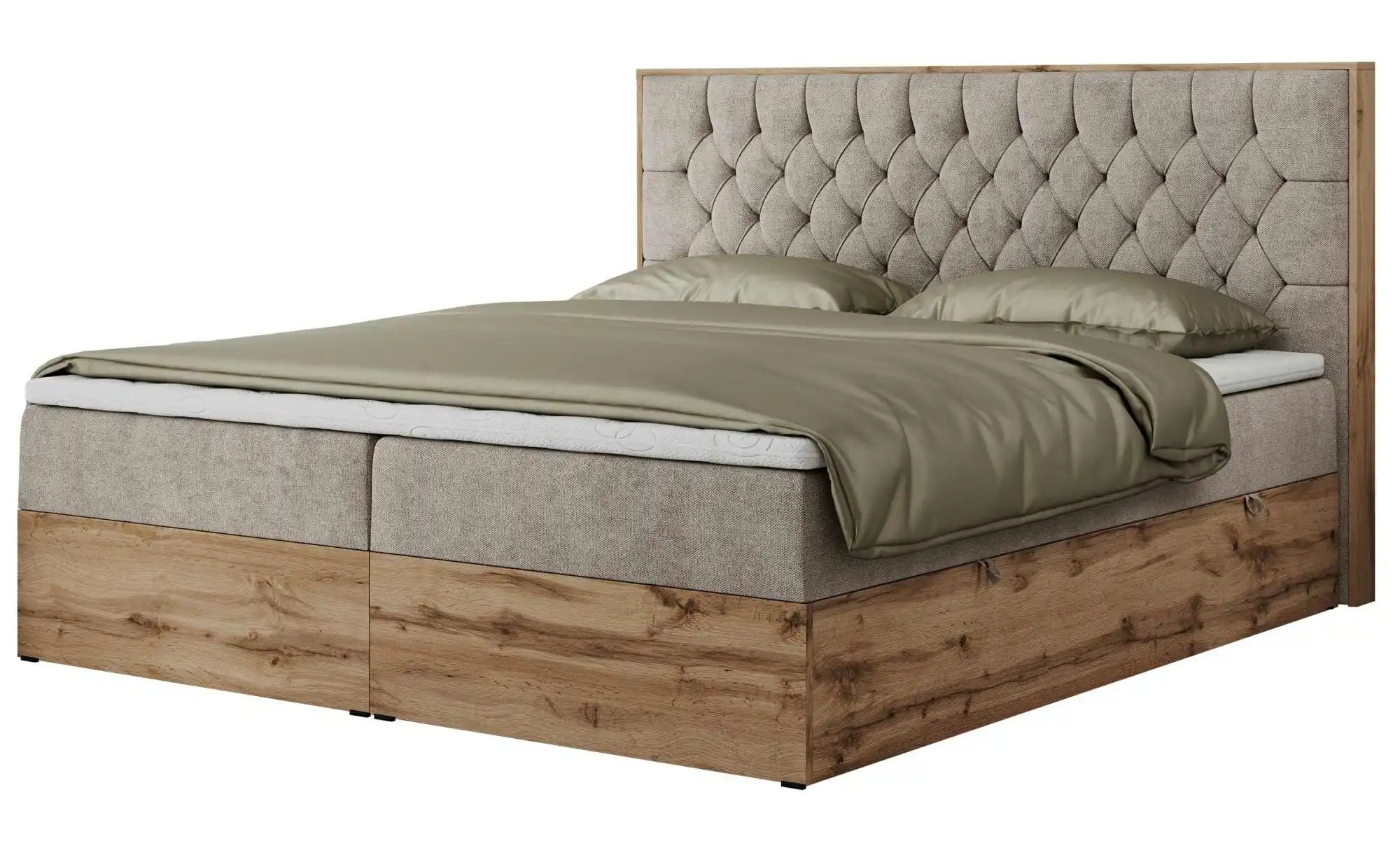 Boxbett mit Bettkasten Amore ¦ beige ¦ Maße (cm): B: 168 H: 115 Betten > Ko günstig online kaufen