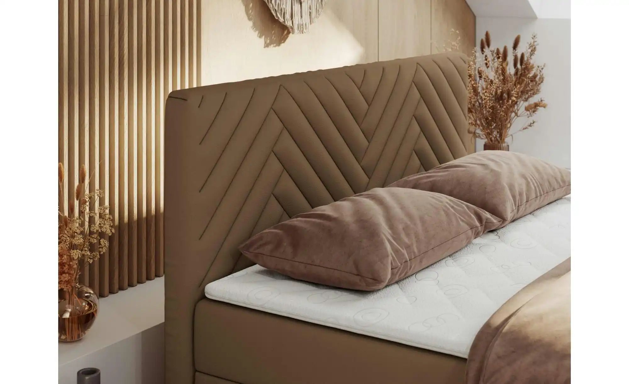 Thumbnail - Boxbett mit Bettkasten Paris Duo ¦ braun ¦ Maße (cm): B: 181 H: 110 Betten > Komfortbetten - Höffner