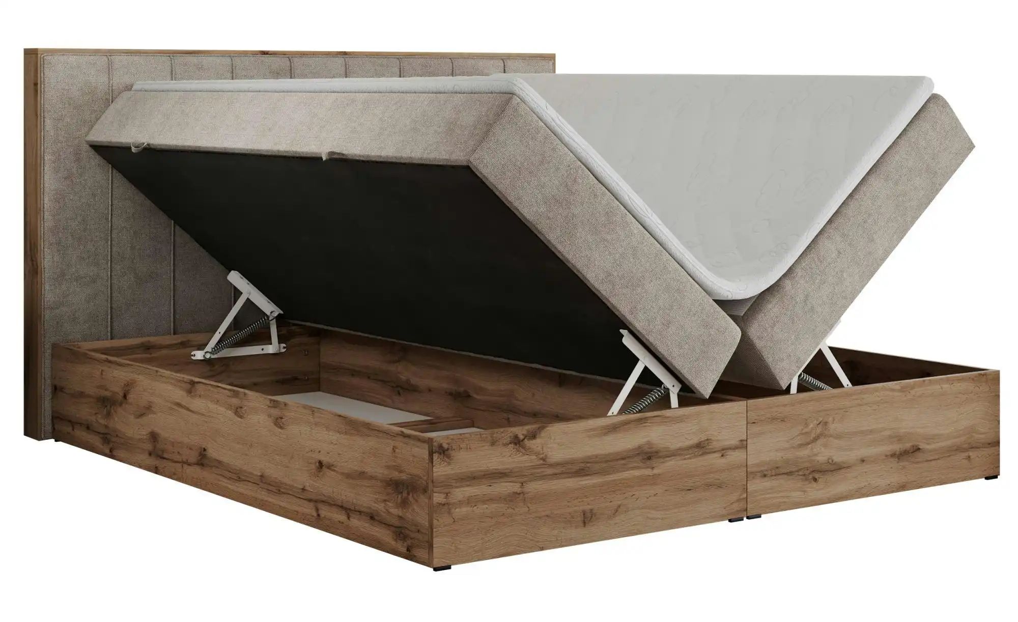 Boxbett mit Bettkasten Bellissimo ¦ beige ¦ Maße (cm): B: 188 H: 115 Betten günstig online kaufen