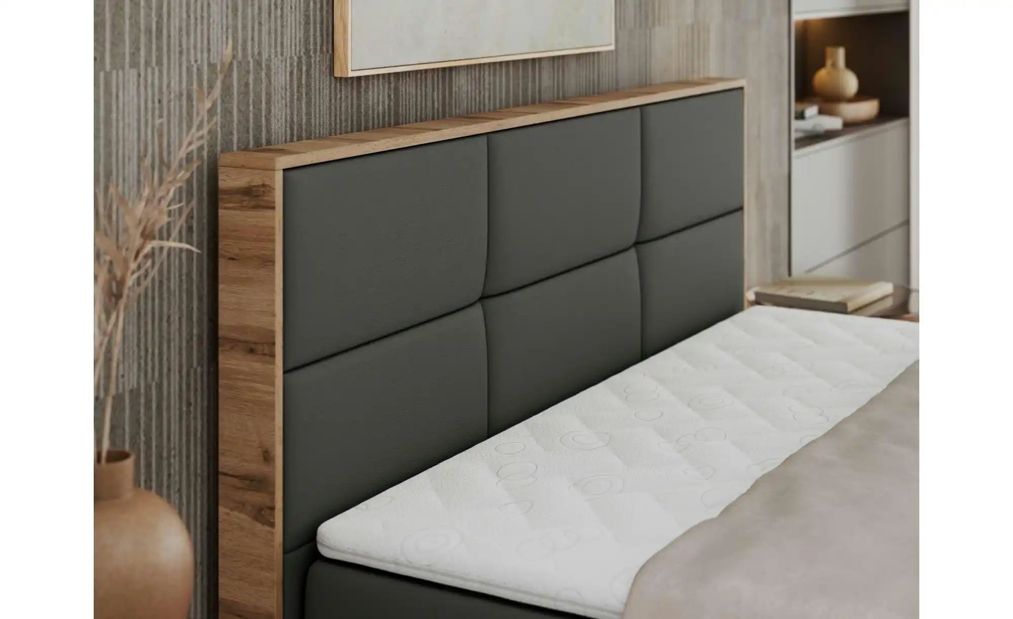 Thumbnail - Boxbett mit Bettkasten Albero 2 ¦ grau ¦ Maße (cm): B: 188 H: 104 Betten > Komfortbetten - Höffner
