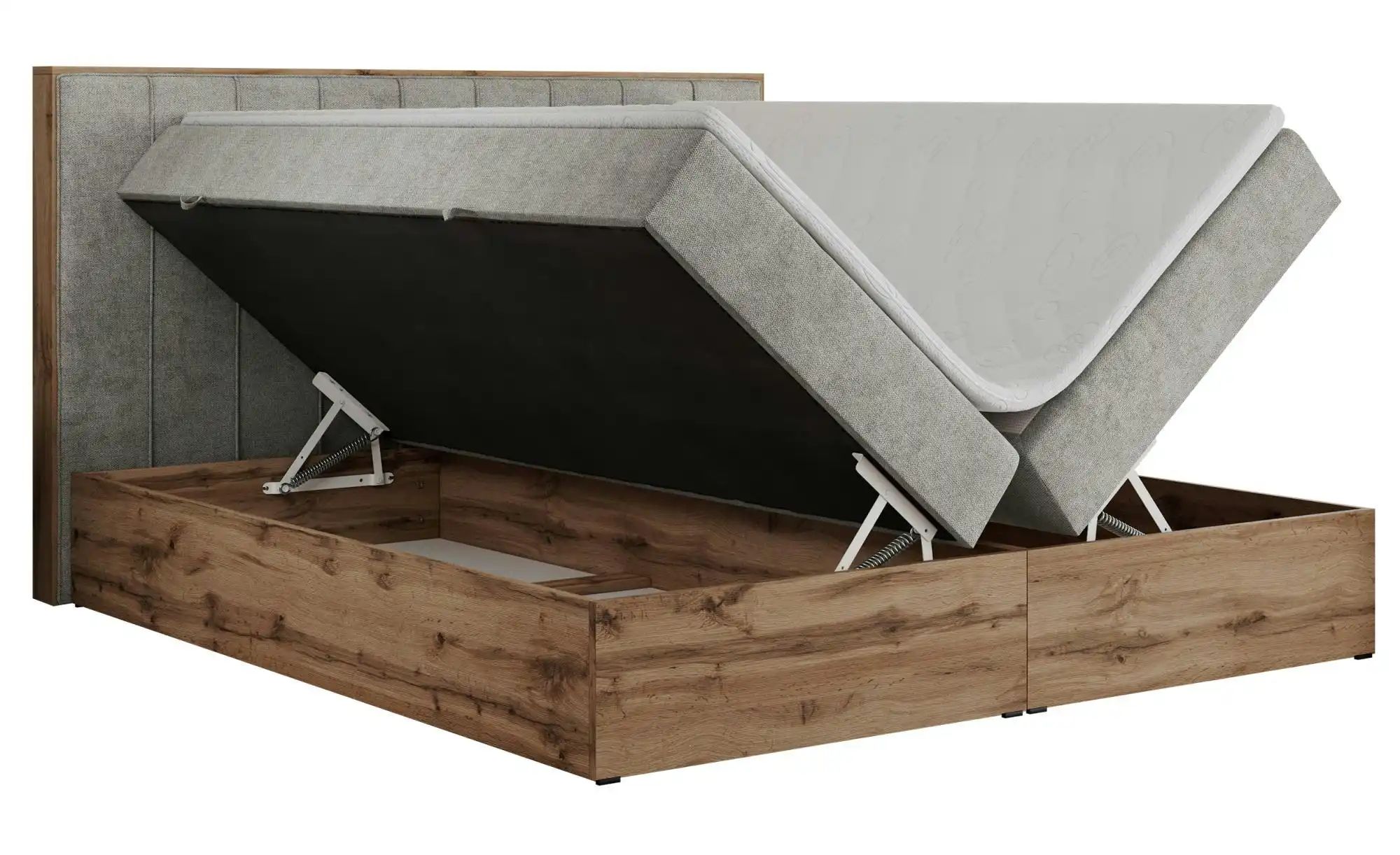 Thumbnail - Boxbett mit Bettkasten Bellissimo ¦ grau ¦ Maße (cm): B: 148 H: 115 Betten > Komfortbetten - Höffner