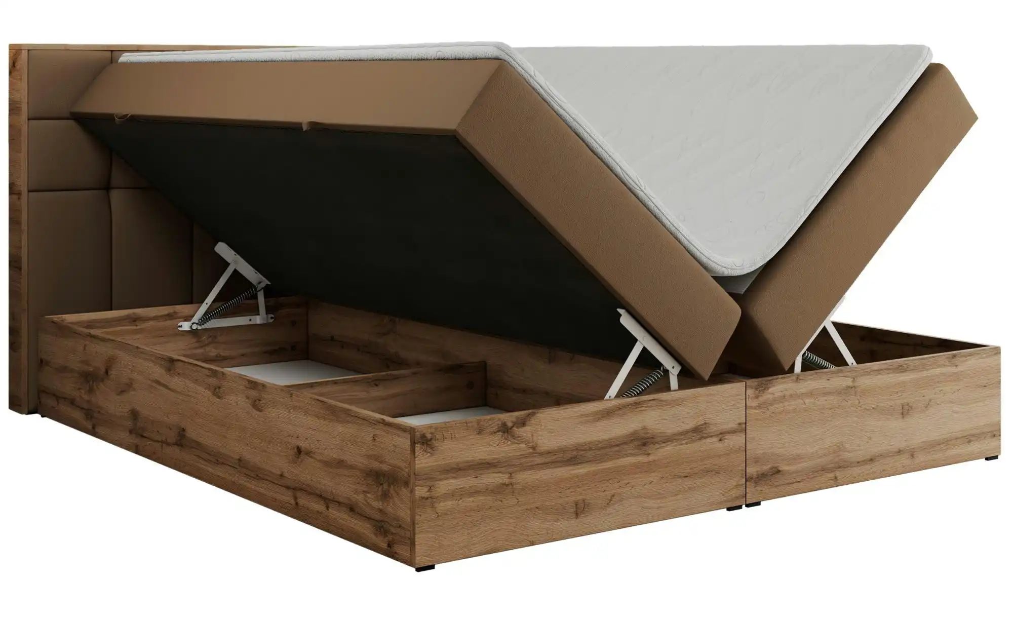 Thumbnail - Boxbett mit Bettkasten Albero 1 ¦ braun ¦ Maße (cm): B: 128 H: 104 Betten > Komfortbetten - Höffner