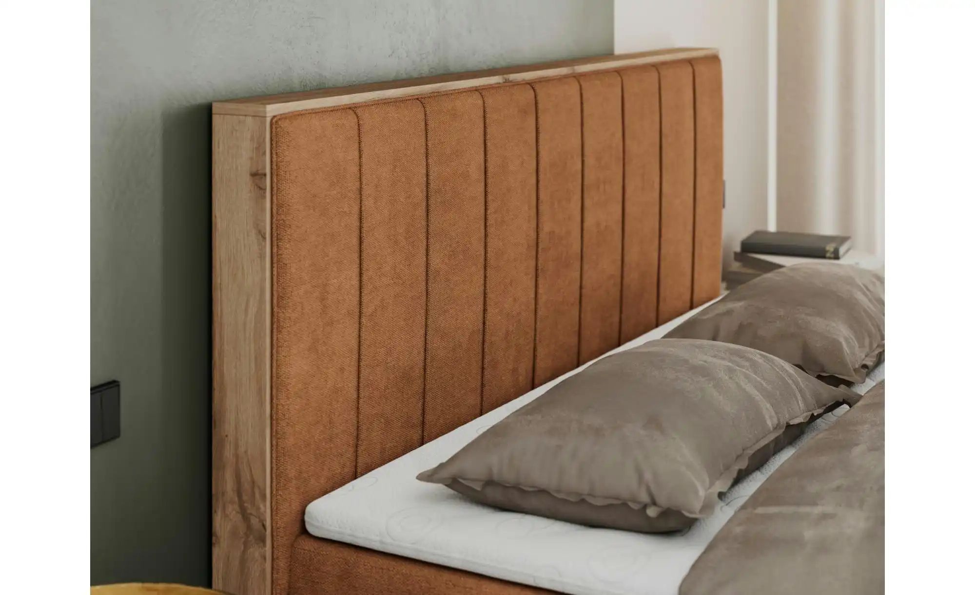 Thumbnail - Boxbett mit Bettkasten Bellissimo ¦ orange ¦ Maße (cm): B: 208 H: 115 Betten > Komfortbetten - Höffner