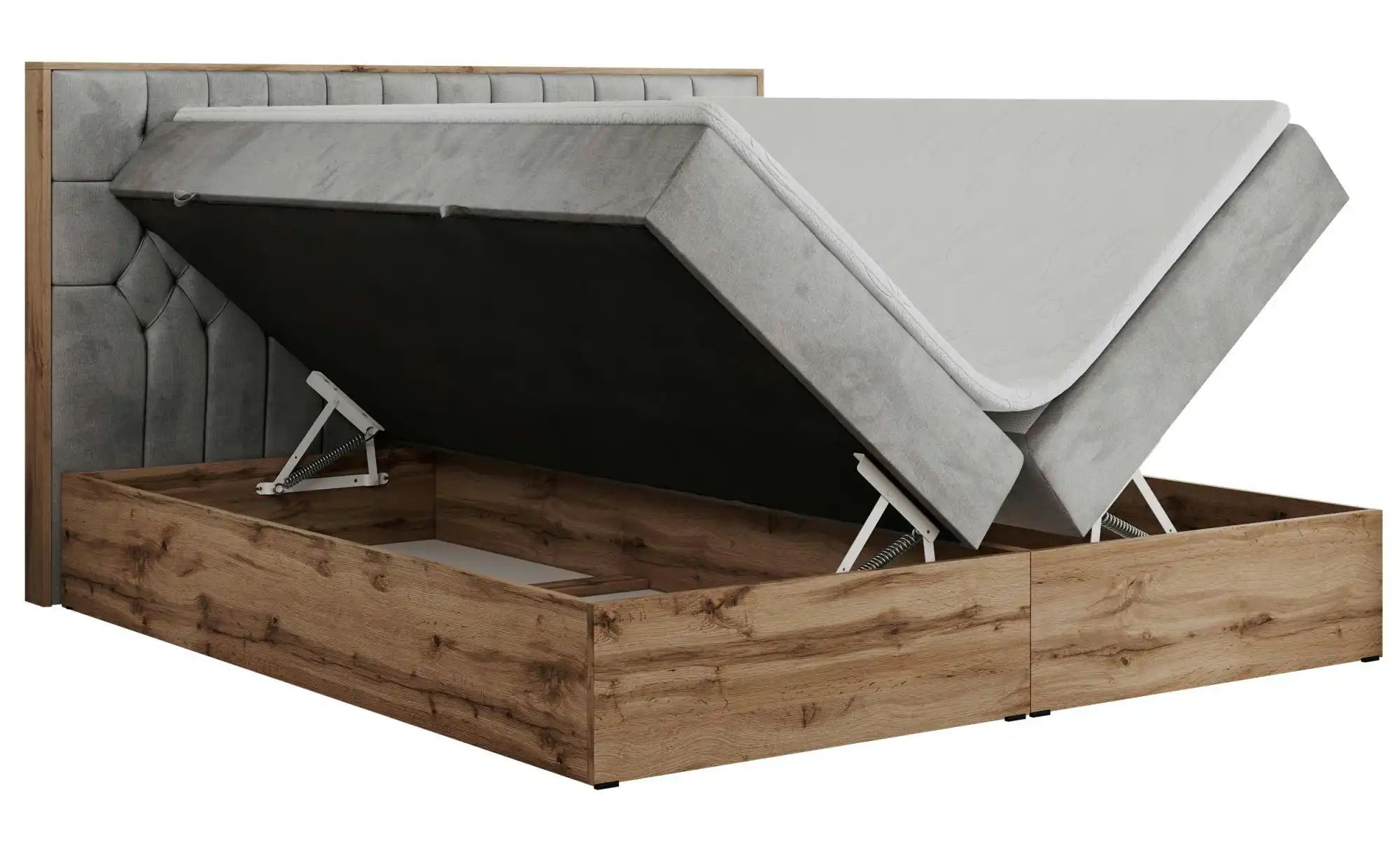 Boxbett mit Bettkasten Amore ¦ grau ¦ Maße (cm): B: 188 H: 115 Betten > Kom günstig online kaufen