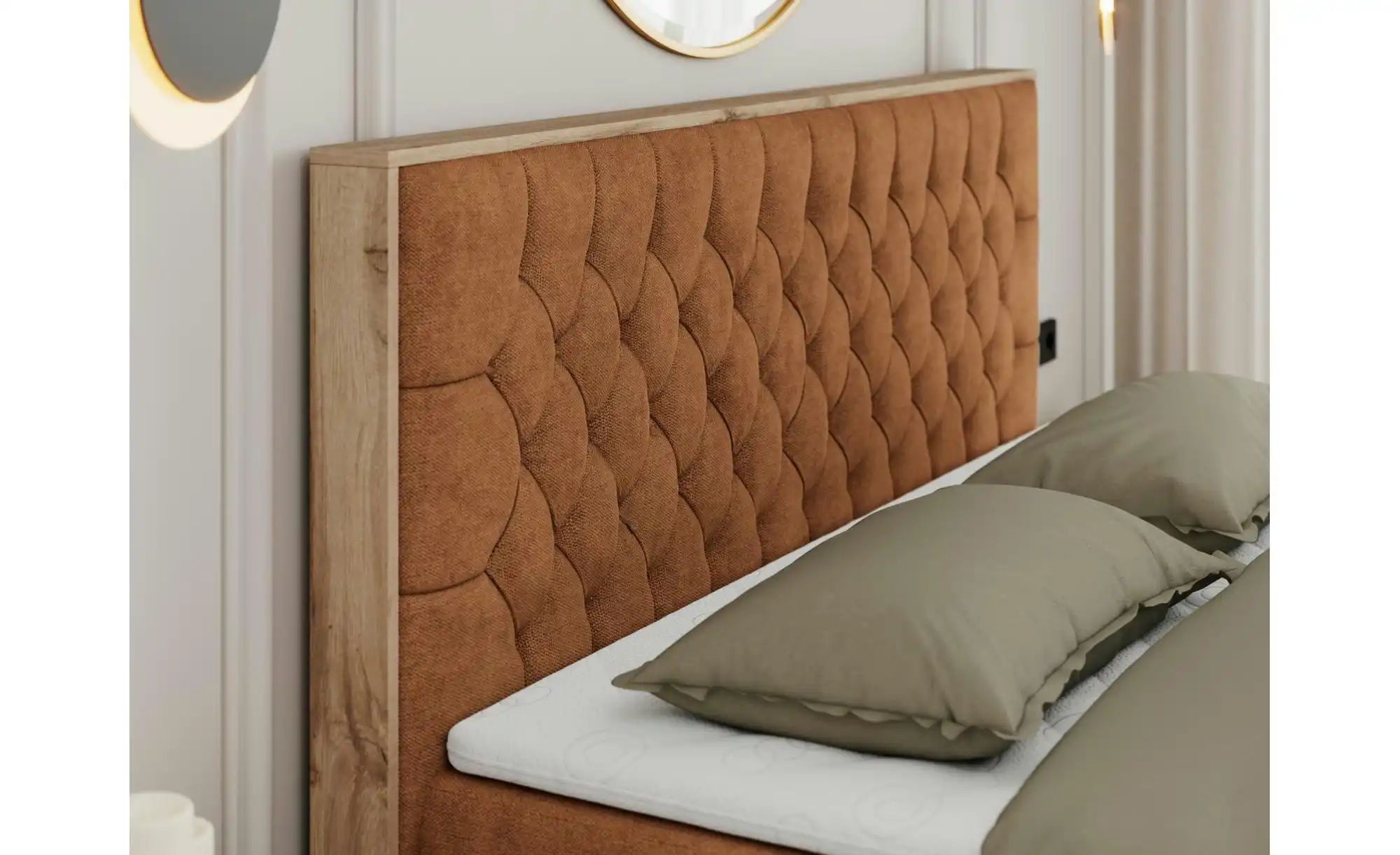 Thumbnail - Boxbett mit Bettkasten Amore ¦ orange ¦ Maße (cm): B: 148 H: 115 Betten > Komfortbetten - Höffner