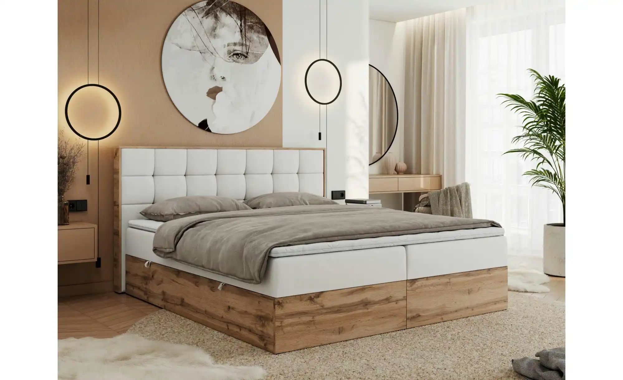 Boxbett mit Bettkasten Albero 1 ¦ weiß ¦ Maße (cm): B: 148 H: 104 Betten > günstig online kaufen
