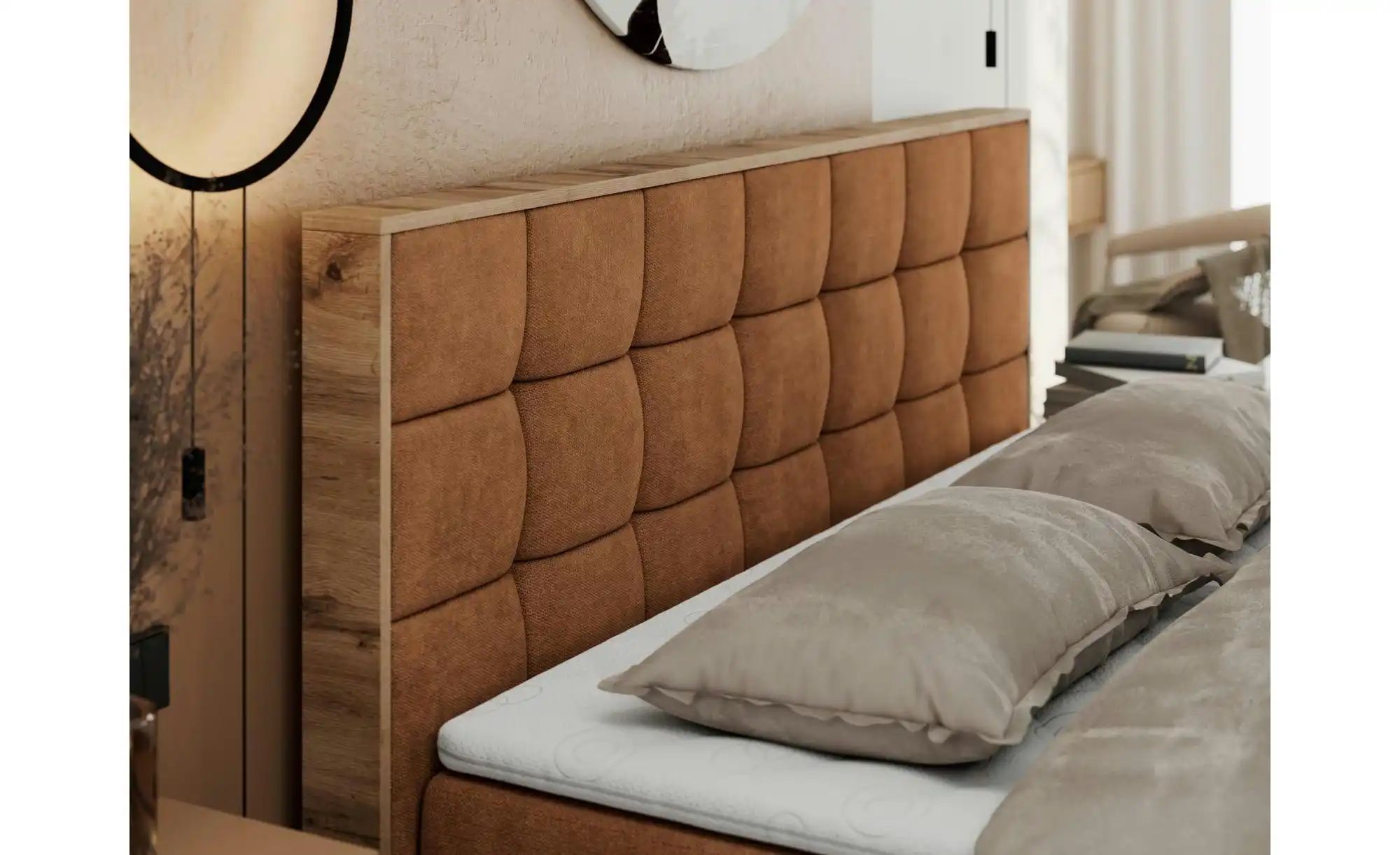 Thumbnail - Boxbett mit Bettkasten Albero 1 ¦ orange ¦ Maße (cm): B: 208 H: 104 Betten > Komfortbetten - Höffner