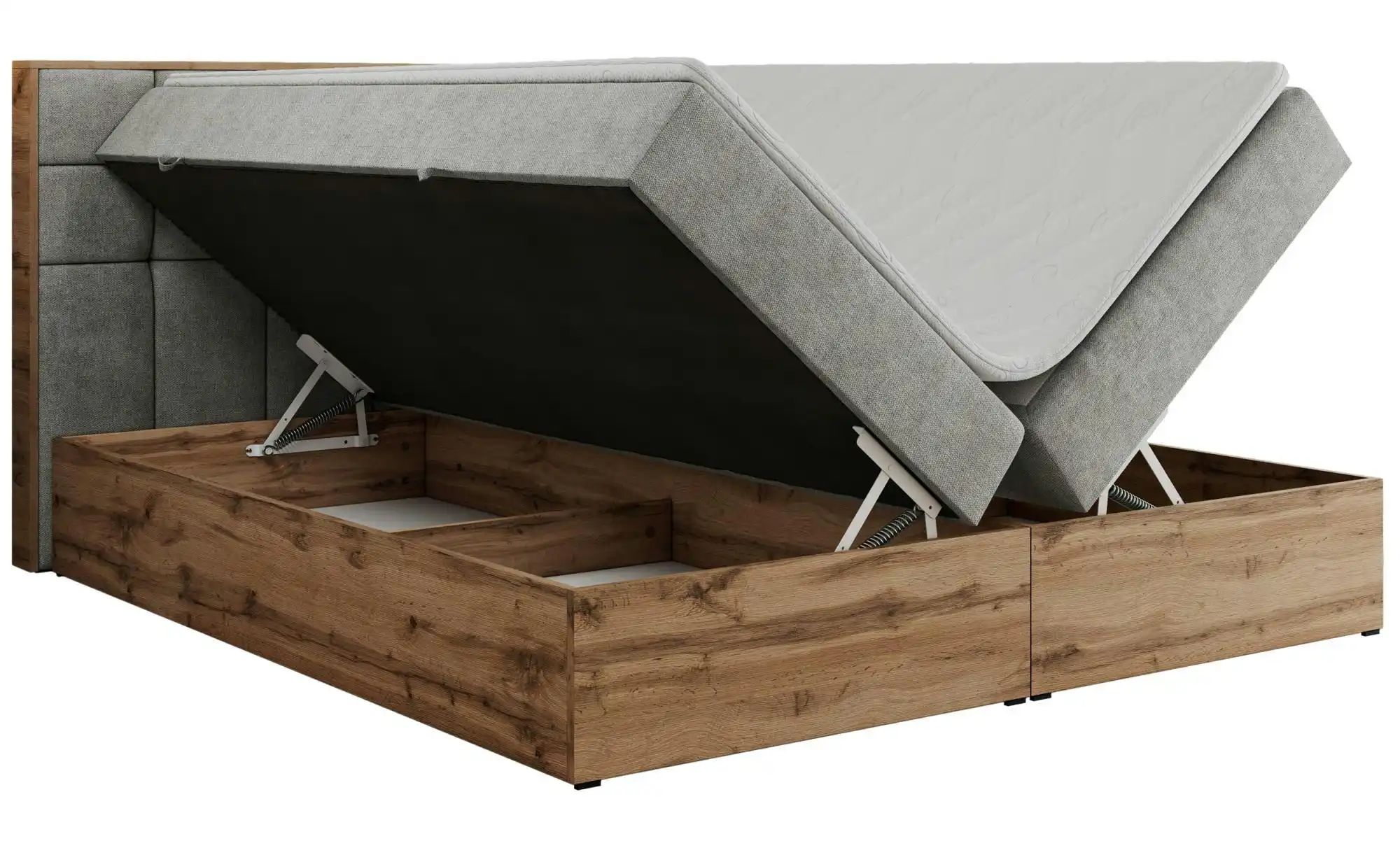 Boxbett mit Bettkasten Albero 1 ¦ grau ¦ Maße (cm): B: 208 H: 104 Betten > günstig online kaufen