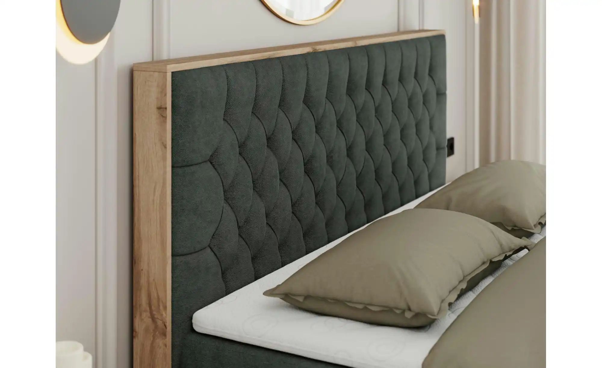 Thumbnail - Boxbett mit Bettkasten Amore ¦ grau ¦ Maße (cm): B: 168 H: 115 Betten > Komfortbetten - Höffner