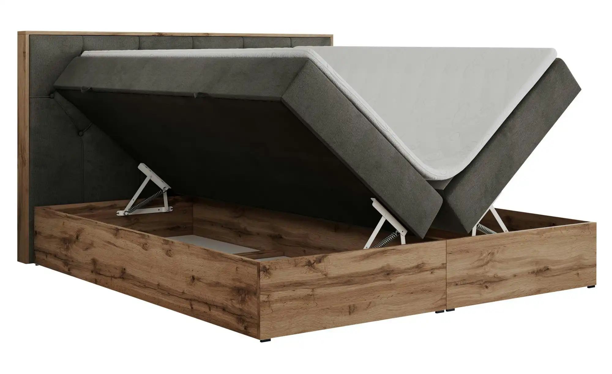 Thumbnail - Boxbett mit Bettkasten Veneto ¦ grau ¦ Maße (cm): B: 188 H: 115 Betten > Komfortbetten - Höffner