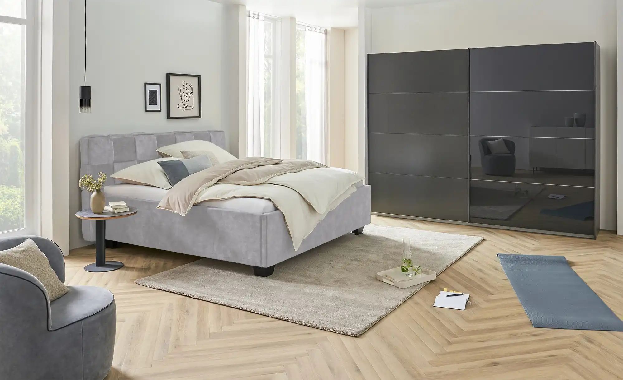 Thumbnail - meinBett Polsterbett Veifa ¦ grau ¦ Maße (cm): B: 186 H: 103 Betten > Polsterbetten - Höffner