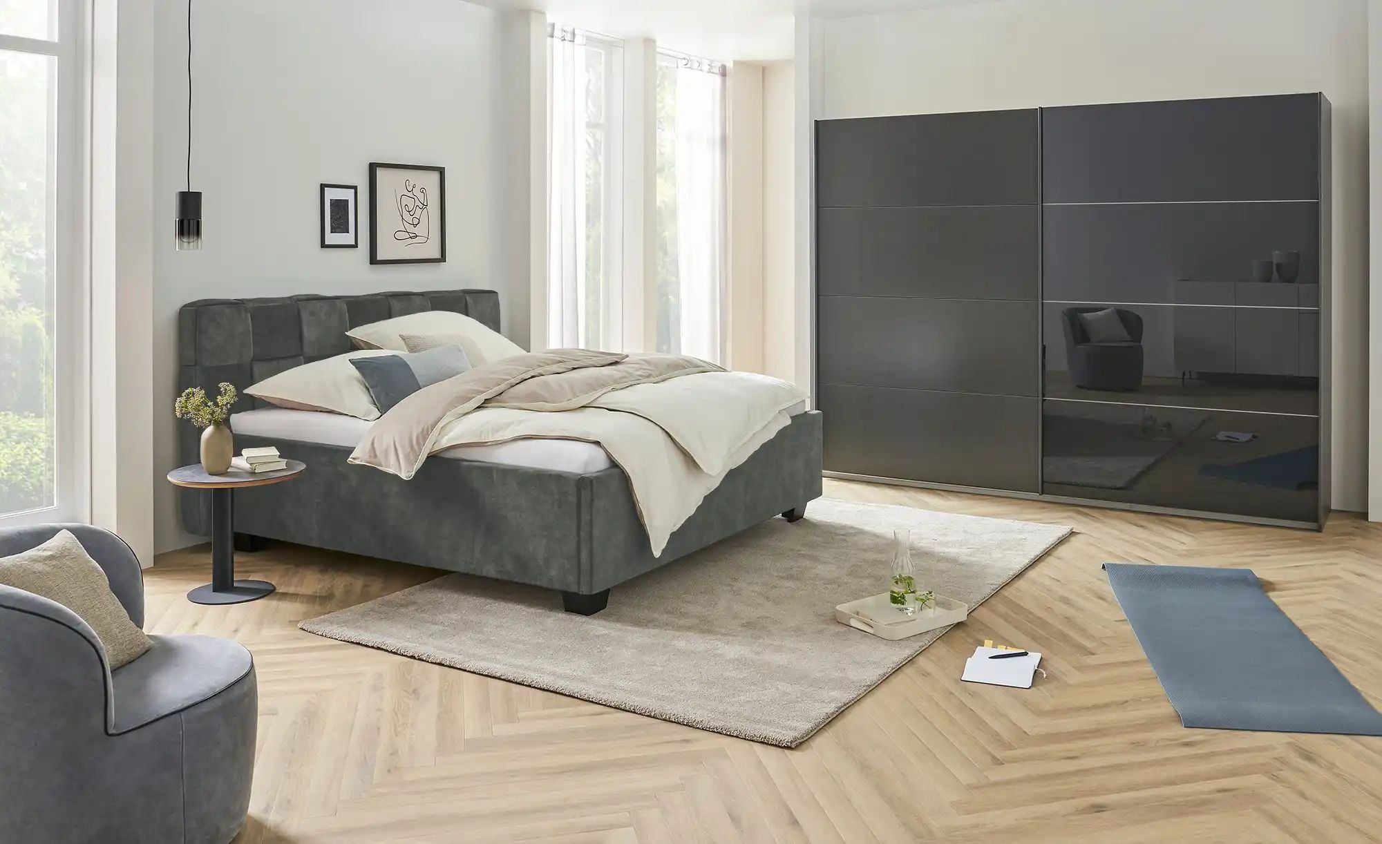 Thumbnail - meinBett Polsterbett Veifa ¦ grün ¦ Maße (cm): B: 166 H: 103 Betten > Polsterbetten - Höffner