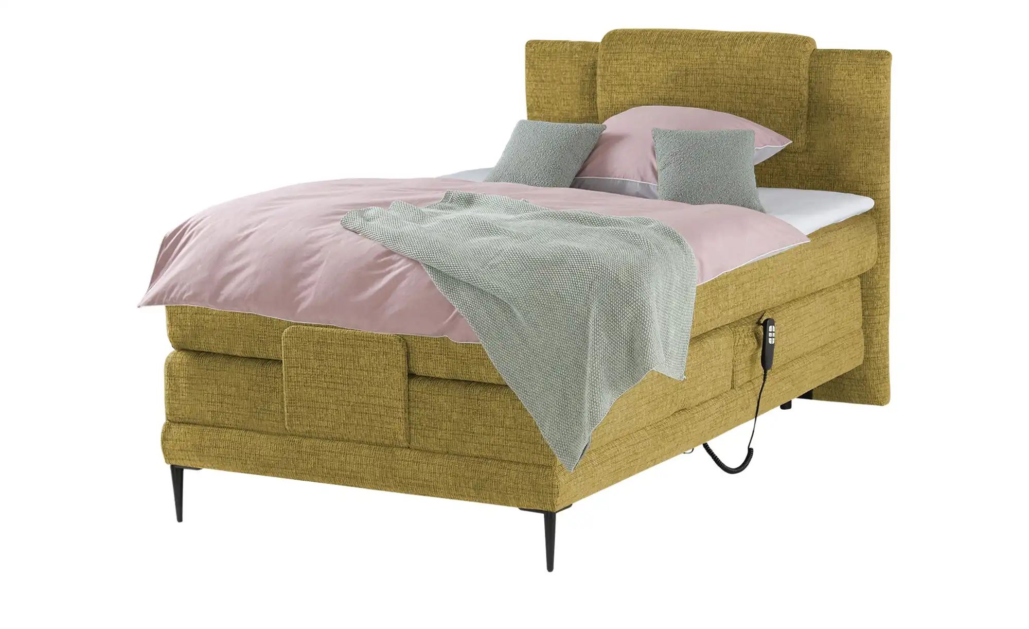 switch Motor-Boxspringbett  Wave ¦ gelb ¦ Maße (cm): B: 110 H: 111 Betten > günstig online kaufen