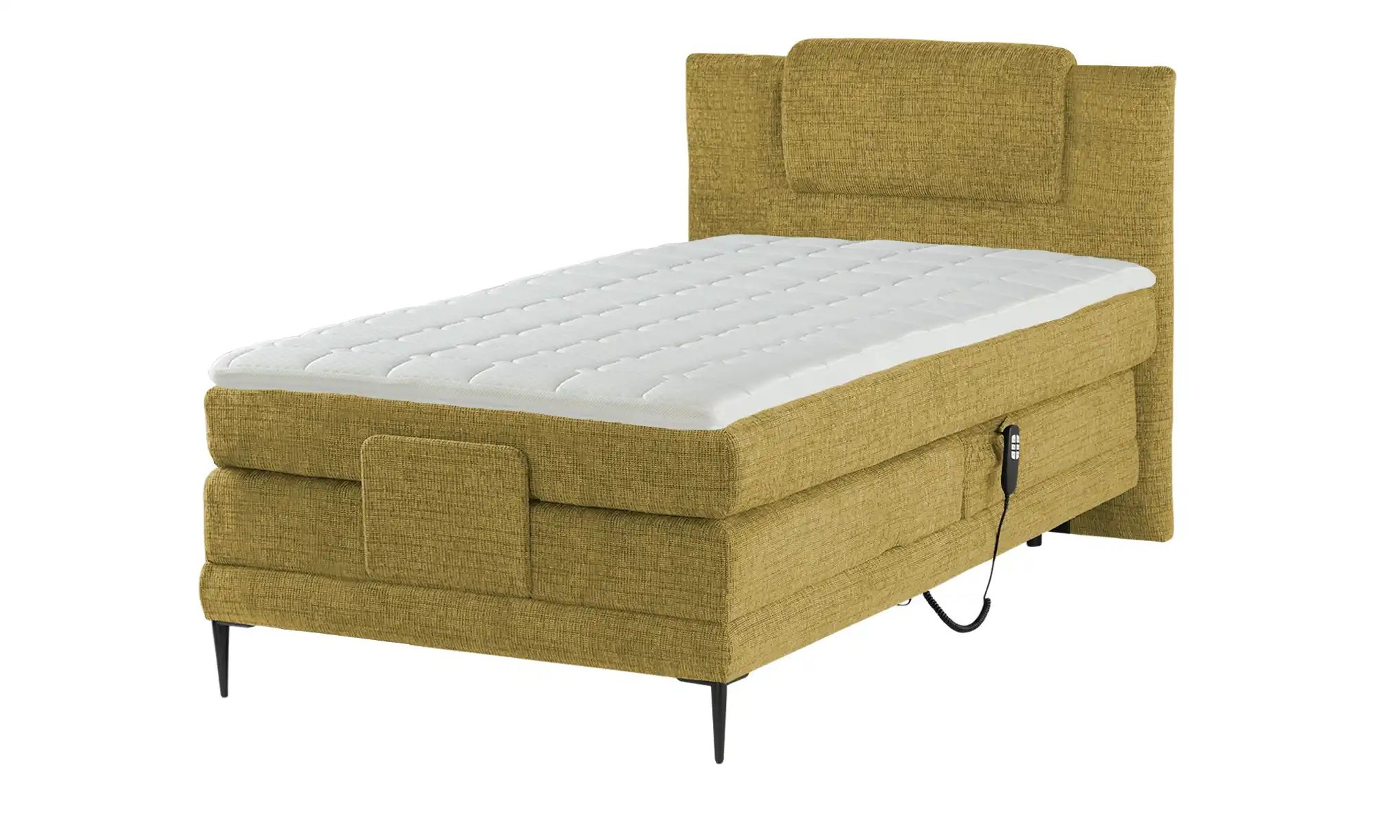 Thumbnail - switch Motor-Boxspringbett  Wave ¦ gelb ¦ Maße (cm): B: 130 H: 111 Betten > Boxspringbetten - Höffner