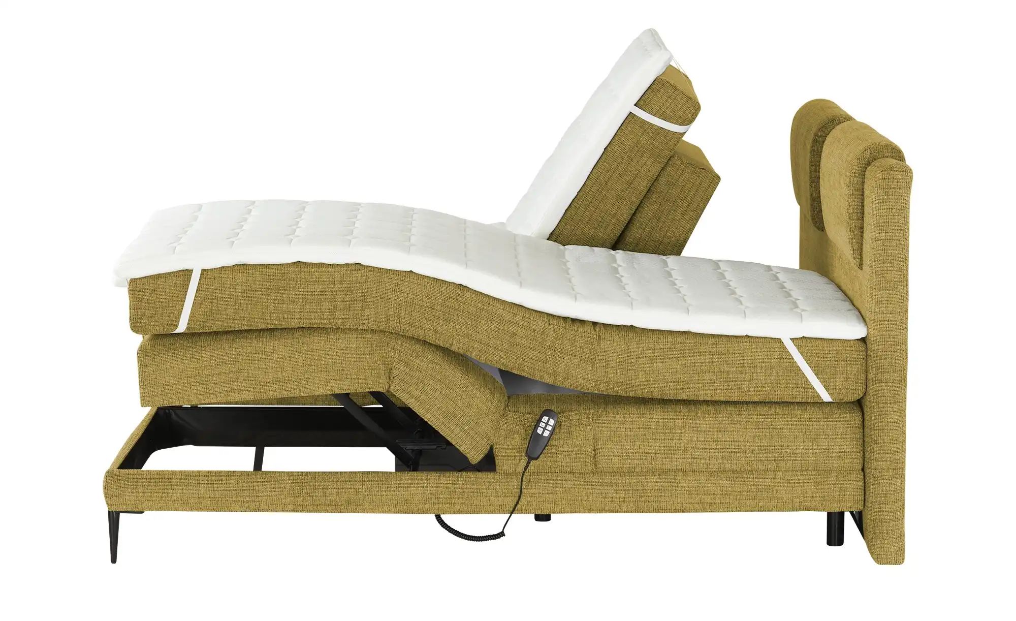 switch Motor-Boxspringbett  Wave ¦ gelb ¦ Maße (cm): B: 170 H: 111 Betten > günstig online kaufen