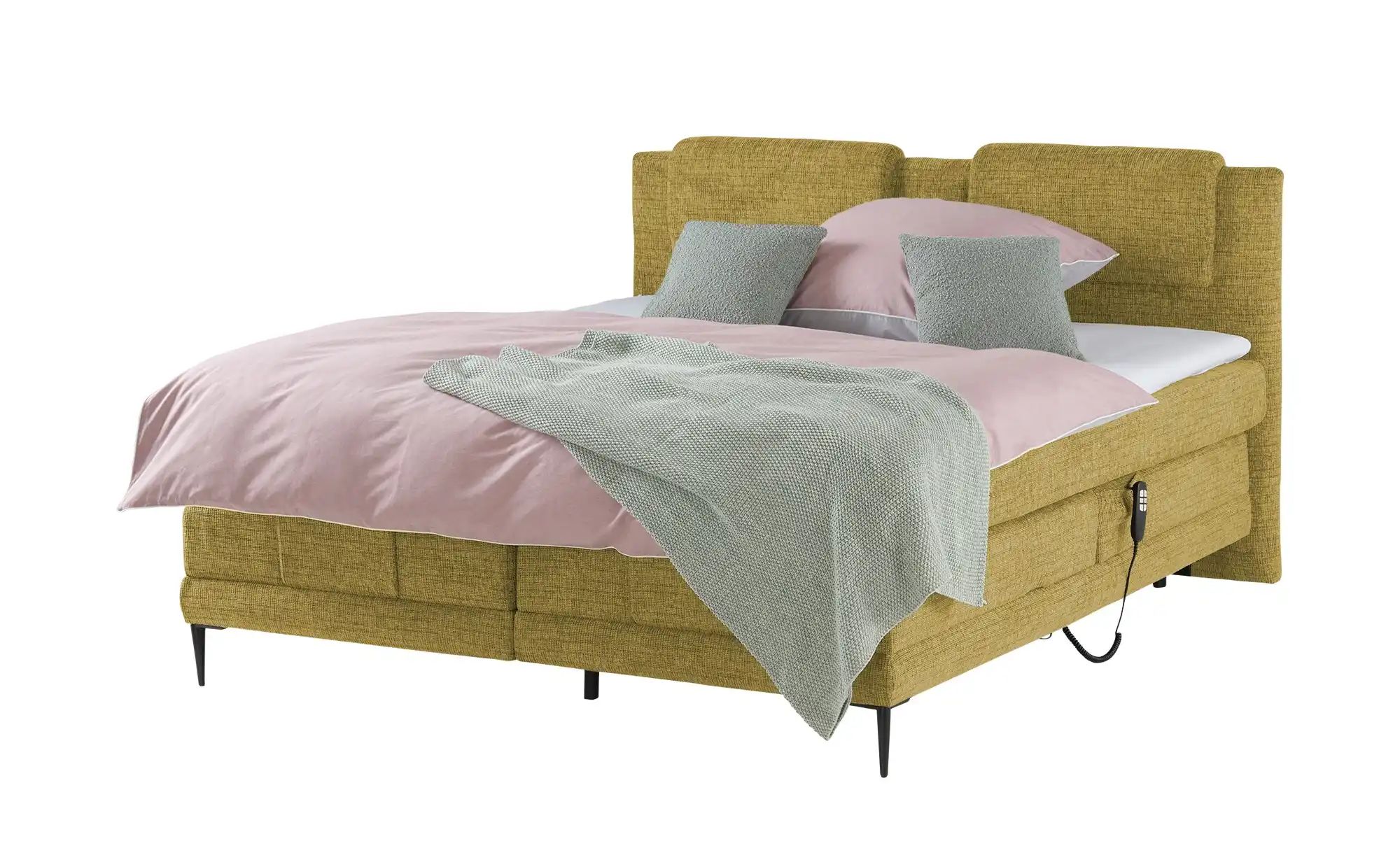 switch Motor-Boxspringbett  Wave ¦ gelb ¦ Maße (cm): B: 190 H: 111 Betten > günstig online kaufen