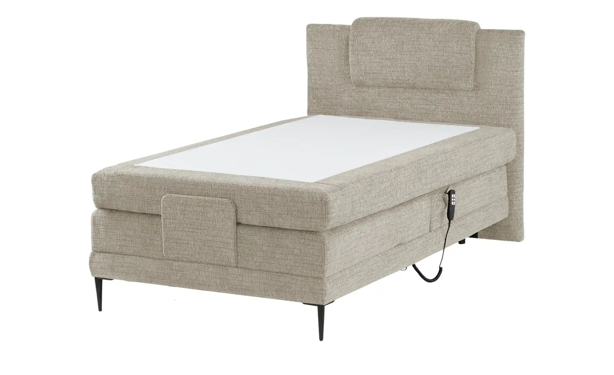 Thumbnail - switch Motor-Boxspringbett  Wave ¦ beige ¦ Maße (cm): B: 130 H: 111 Betten > Boxspringbetten - Höffner