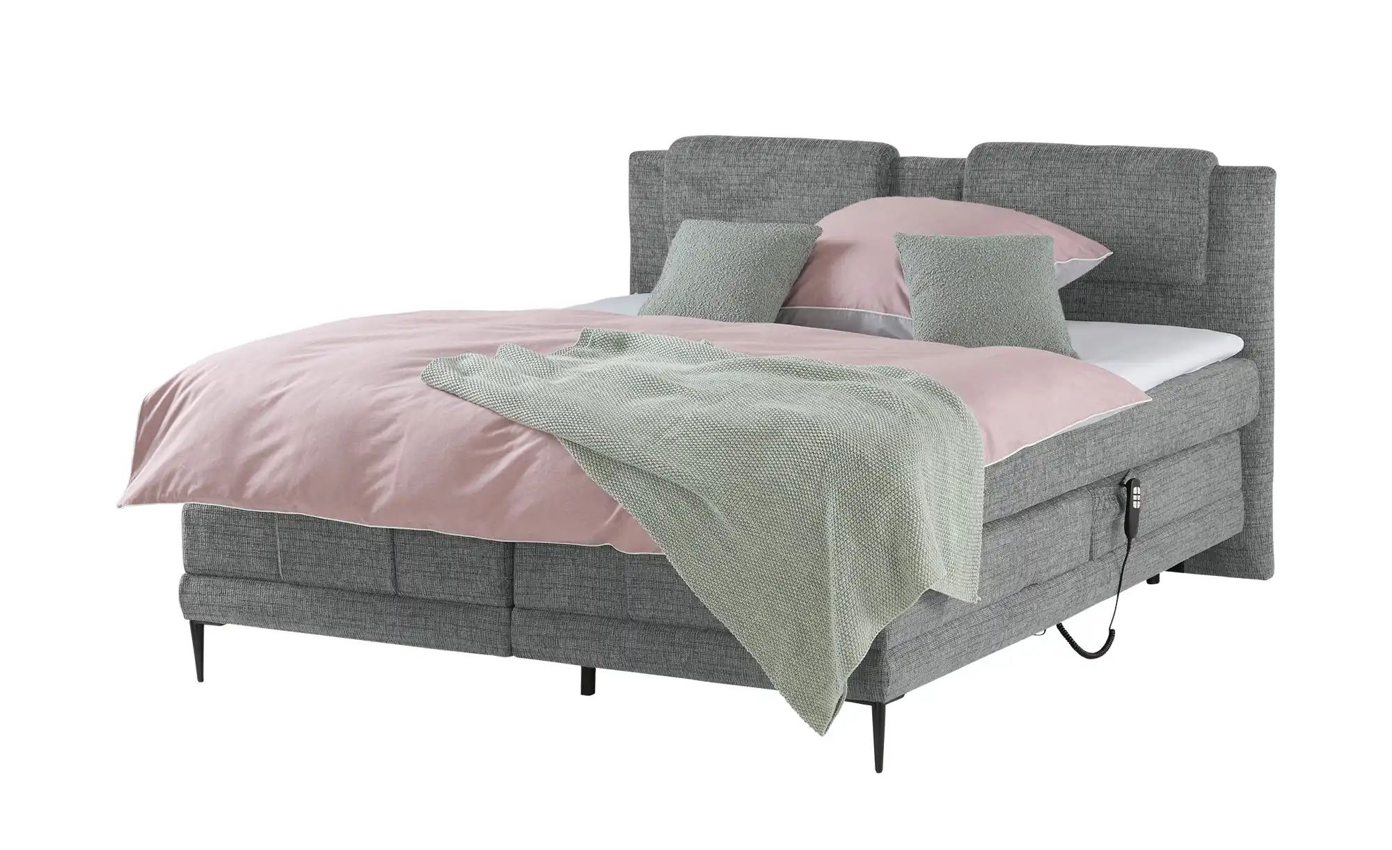switch Motor-Boxspringbett  Wave ¦ grau ¦ Maße (cm): B: 150 H: 111 Betten > günstig online kaufen