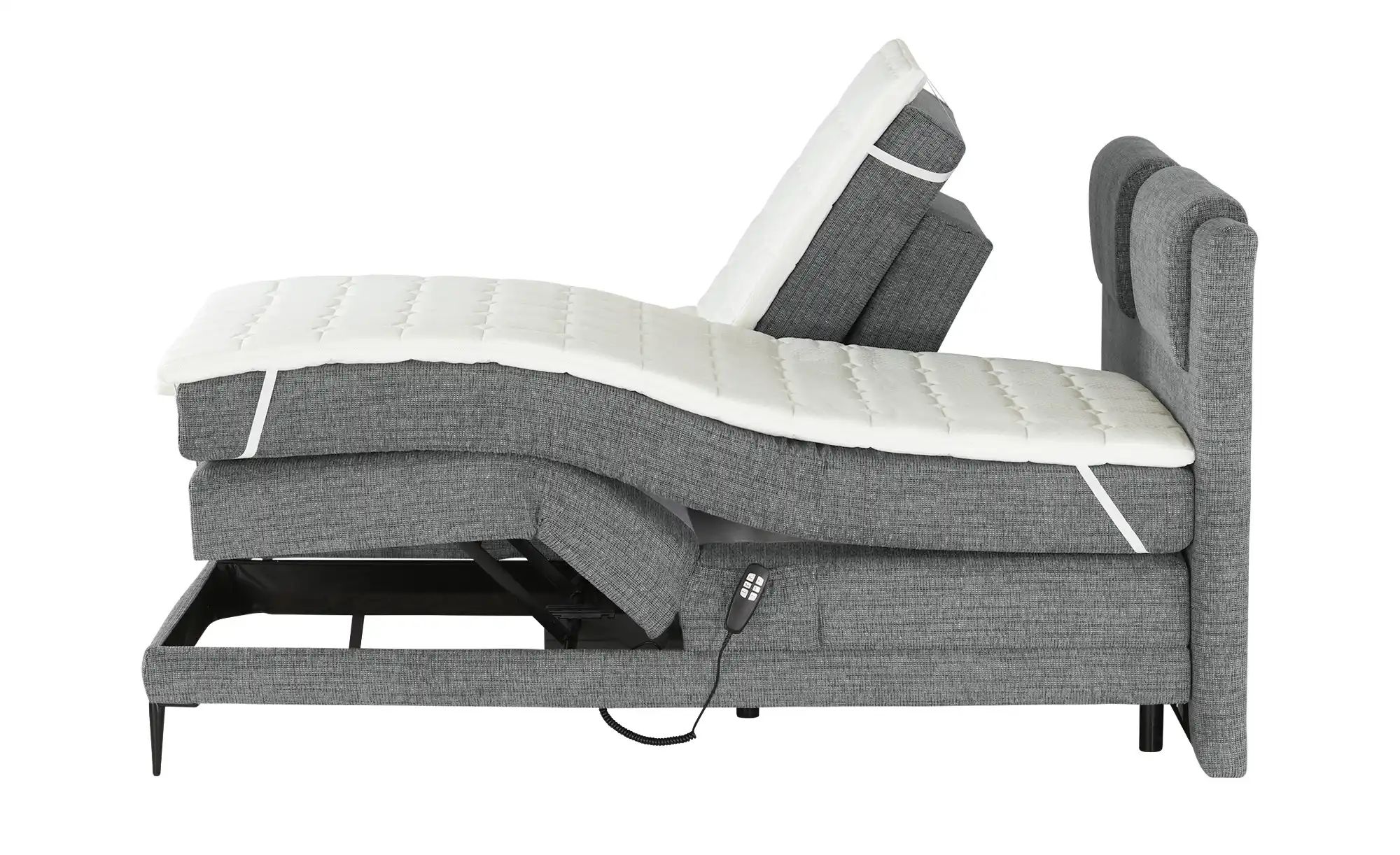 switch Motor-Boxspringbett  Wave ¦ grau ¦ Maße (cm): B: 190 H: 111 Betten > günstig online kaufen
