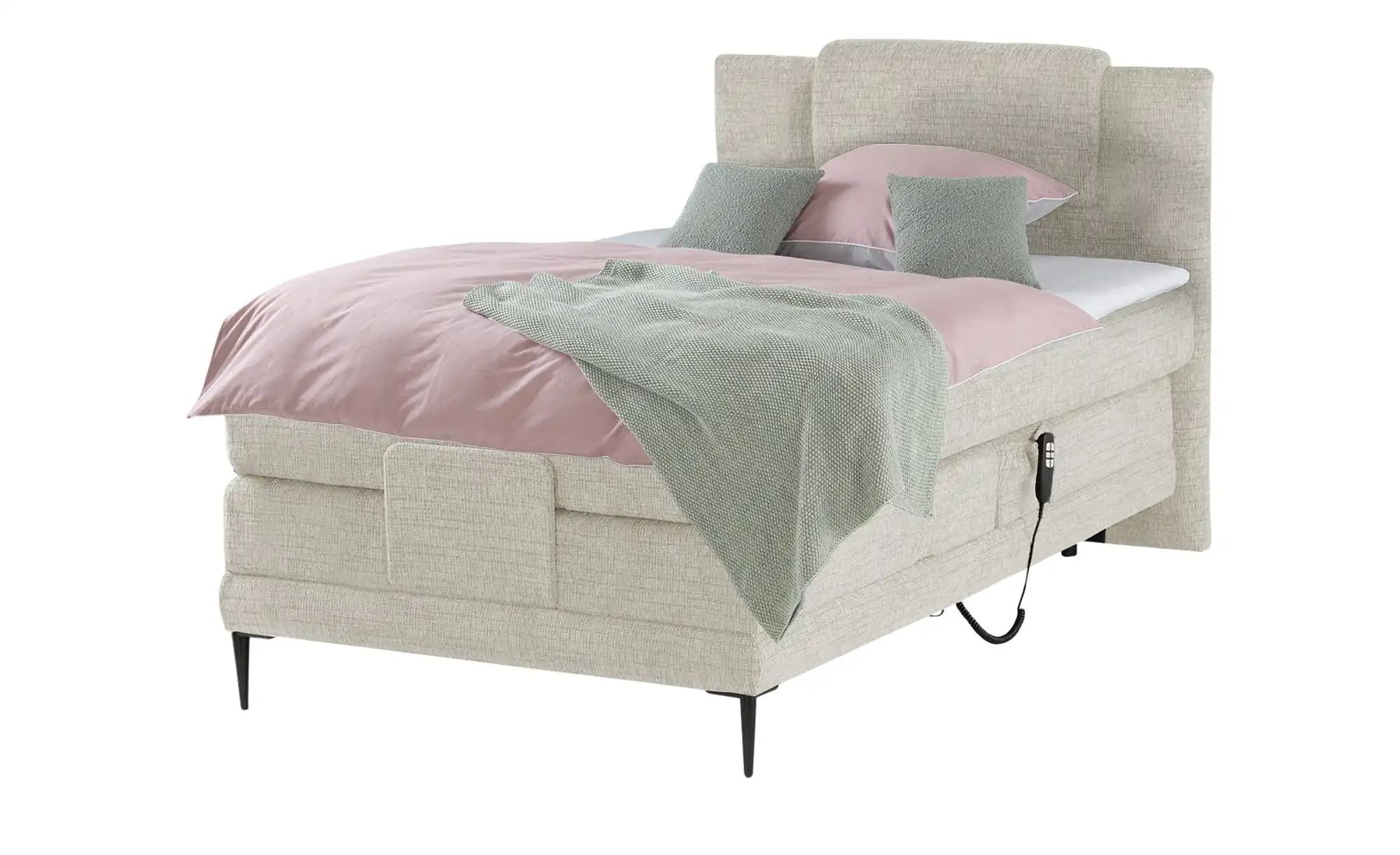 switch Motor-Boxspringbett  Wave ¦ creme ¦ Maße (cm): B: 130 H: 111 Betten günstig online kaufen