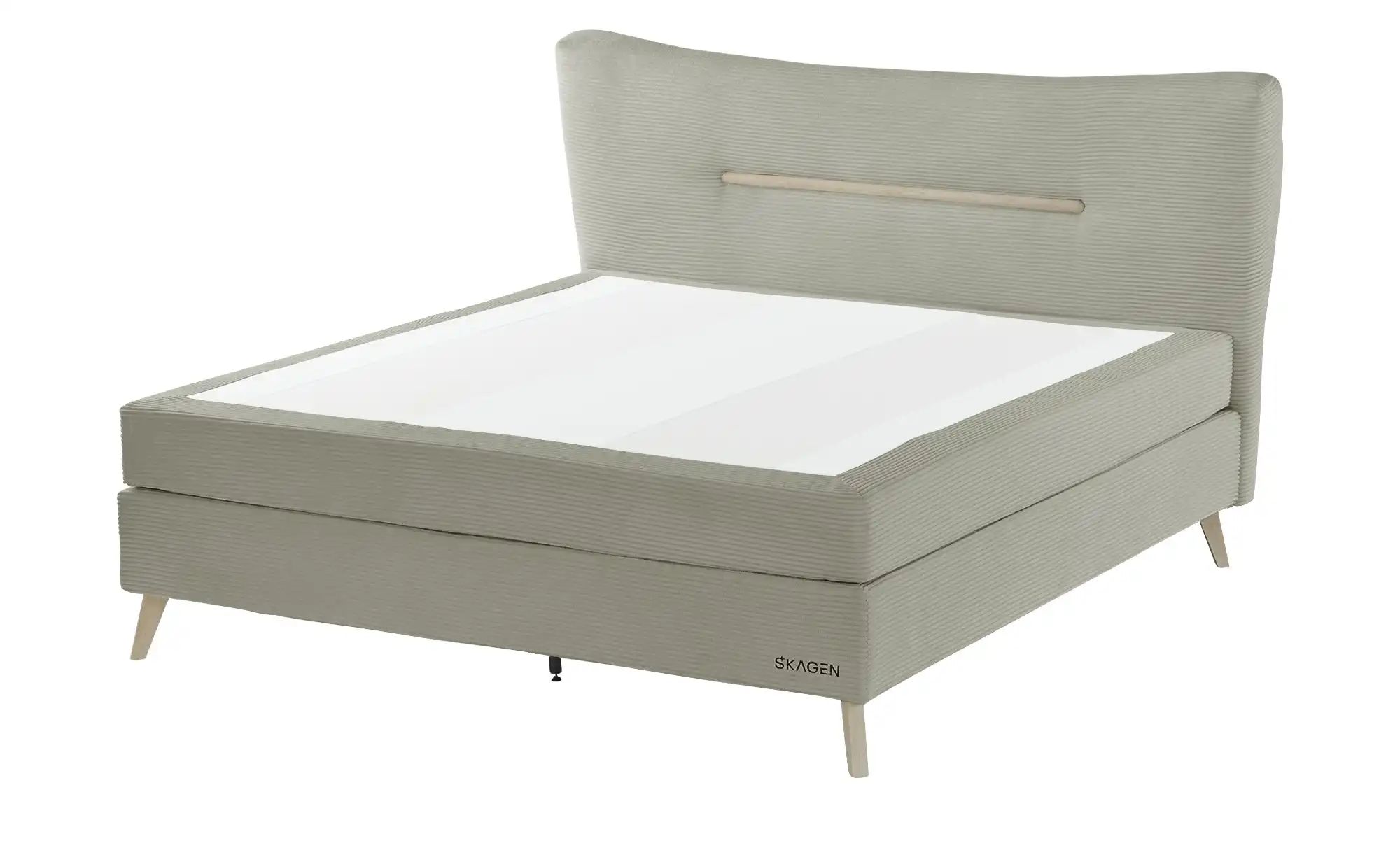 SKAGEN STUDIO Boxspringbett  Vestre ¦ grau ¦ Maße (cm): B: 214 H: 123 Bette günstig online kaufen