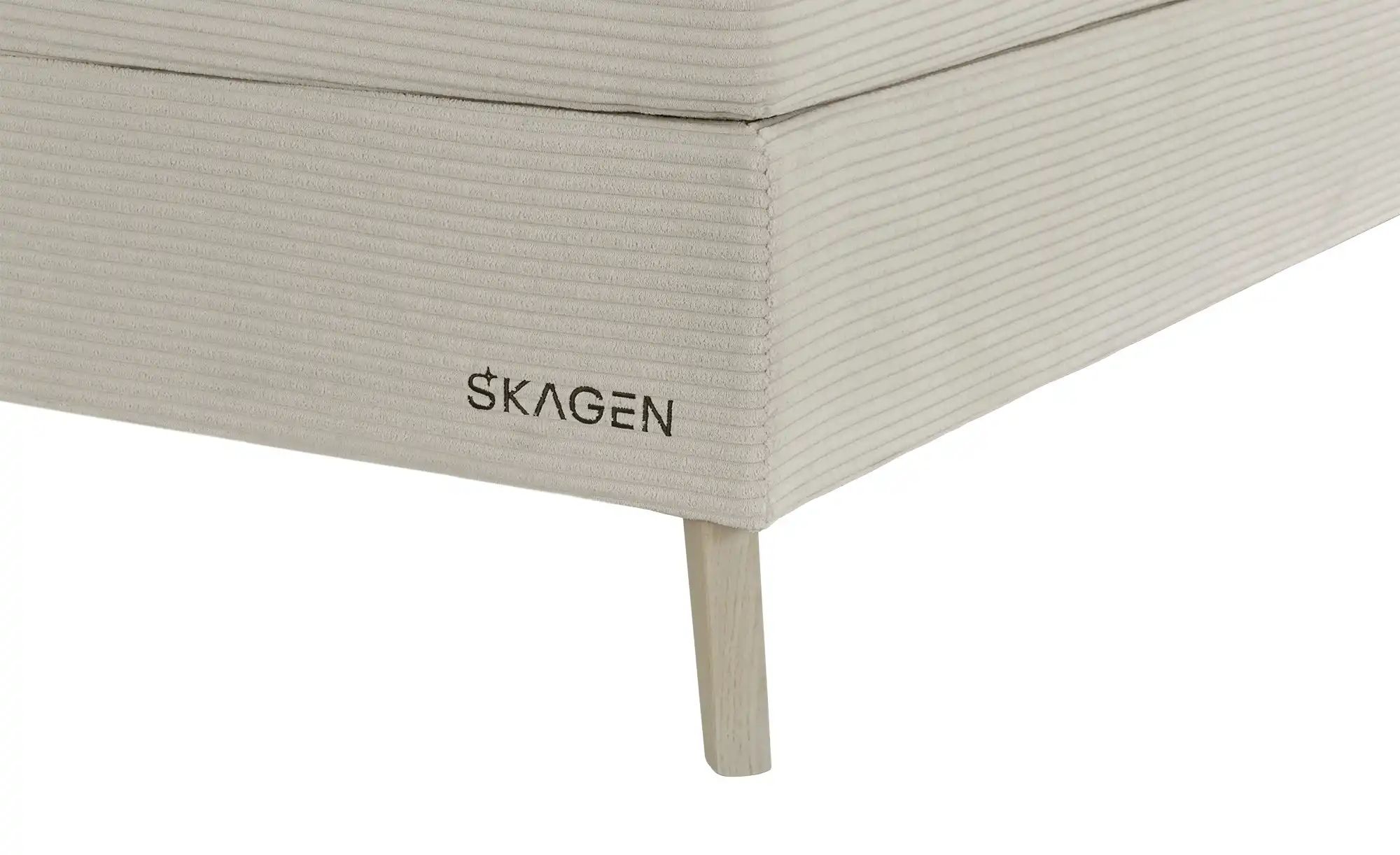SKAGEN STUDIO Boxspringbett  Vestre ¦ beige ¦ Maße (cm): B: 174 H: 123 Bett günstig online kaufen